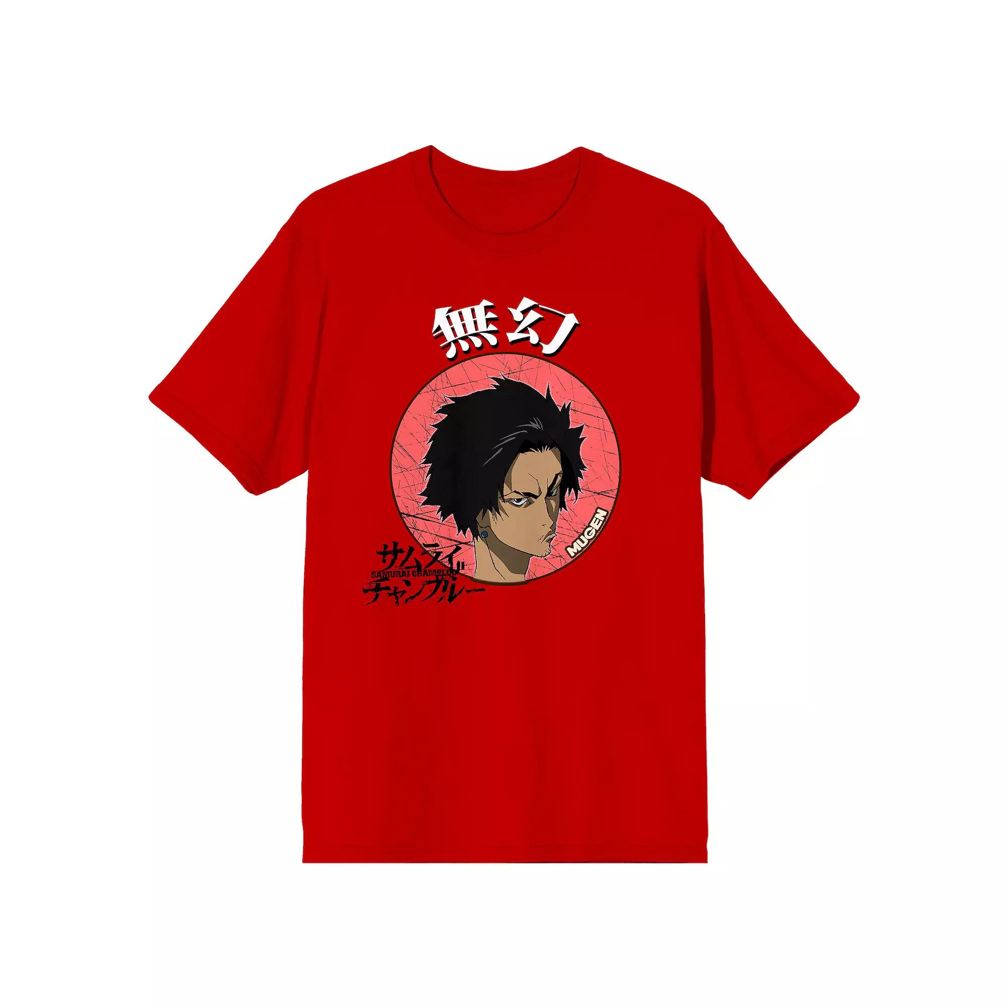 Men's Samurai Champloo Mugen Head Tee, Size: XXL, Red Product Image