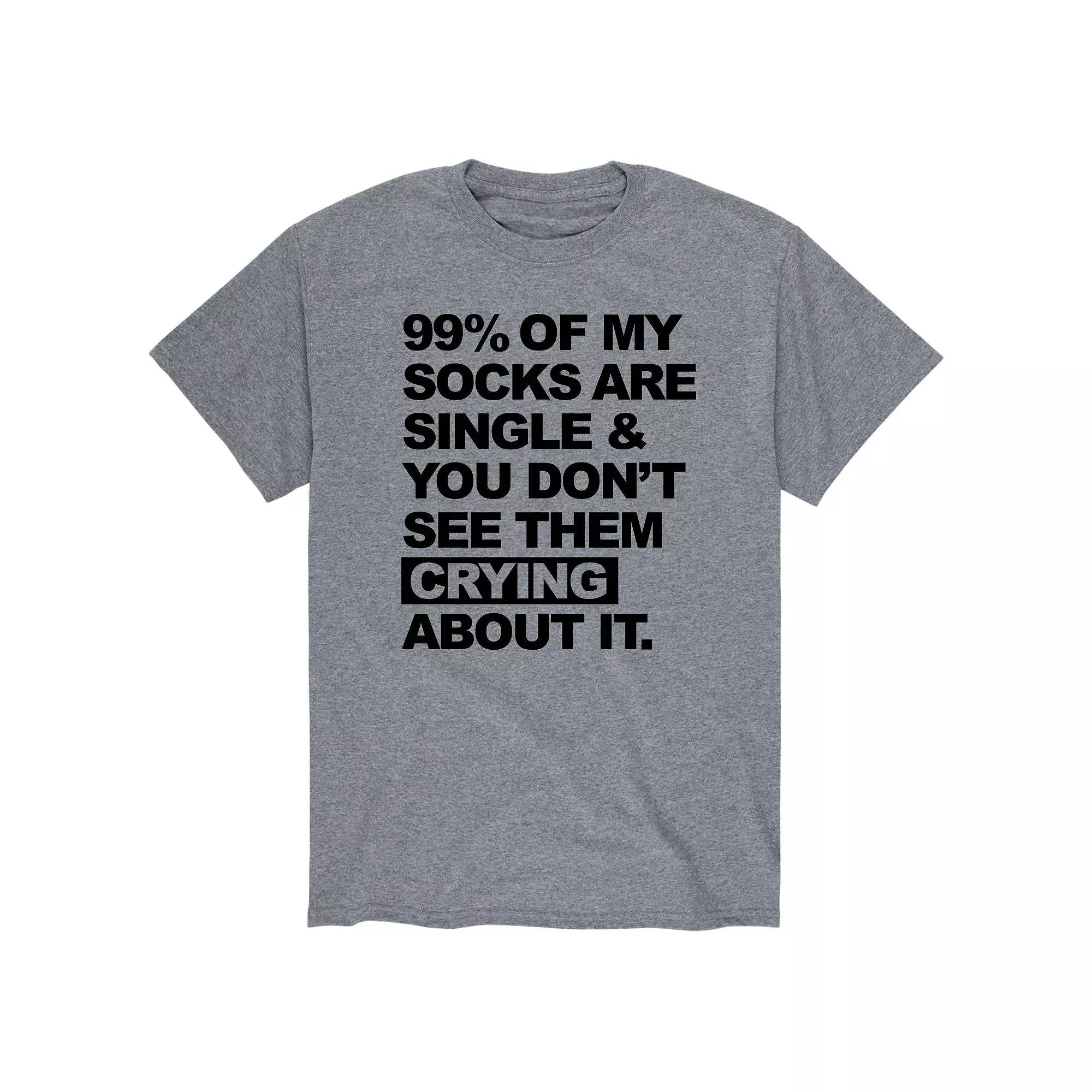 Men's Socks Are Single Tee,  Product Image