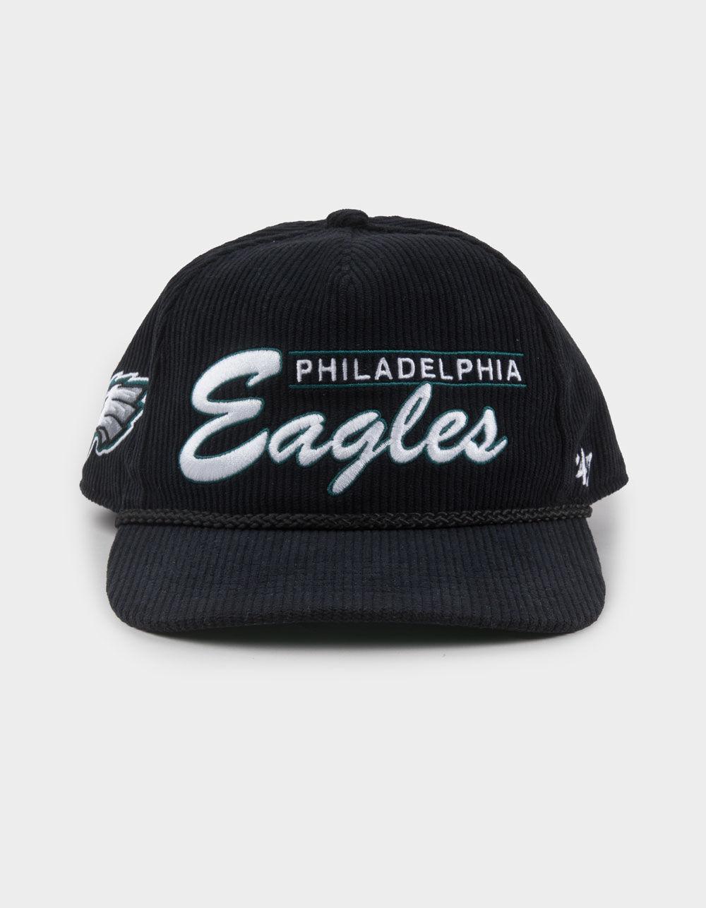47 BRAND Philadelphia Eagles Double Header Snapback Hat - BLACK Product Image