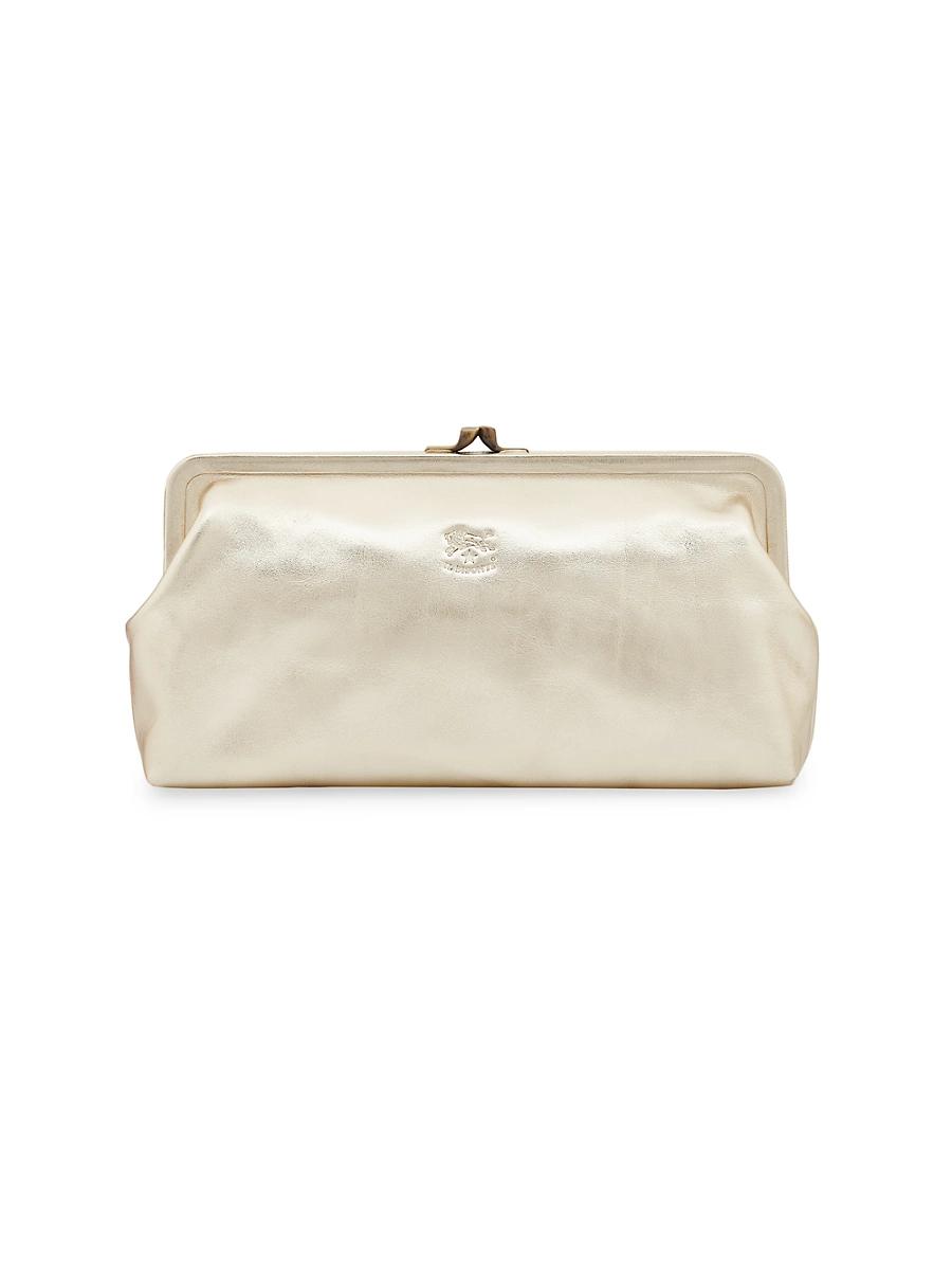 Classic Metallic Leather Clutch Bag Product Image