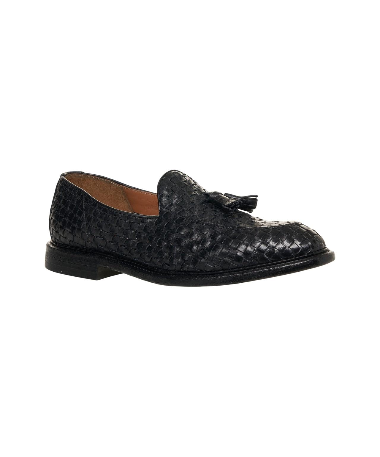 Braided leather loafers Product Image