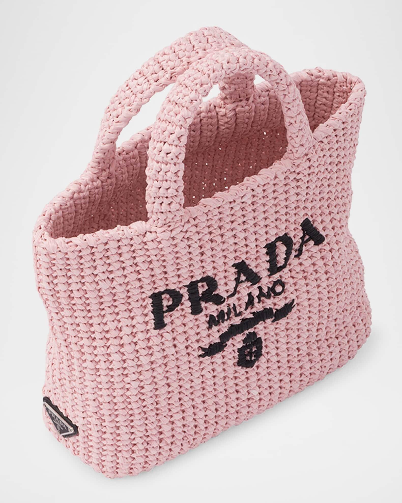 Small Embroidered Crochet Tote Bag Product Image