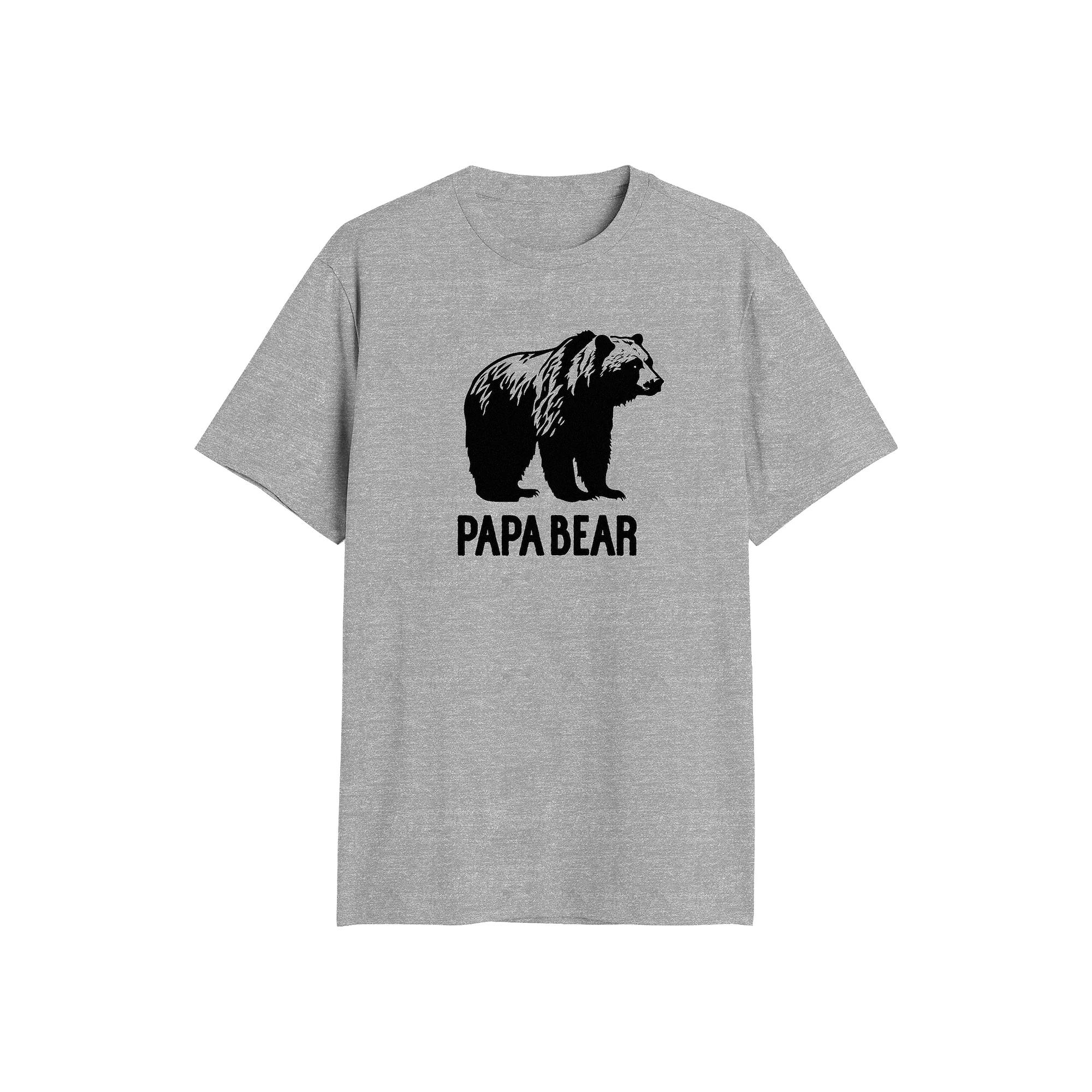 Big & Tall Papa Bear Graphic Tee, Men's,  Product Image