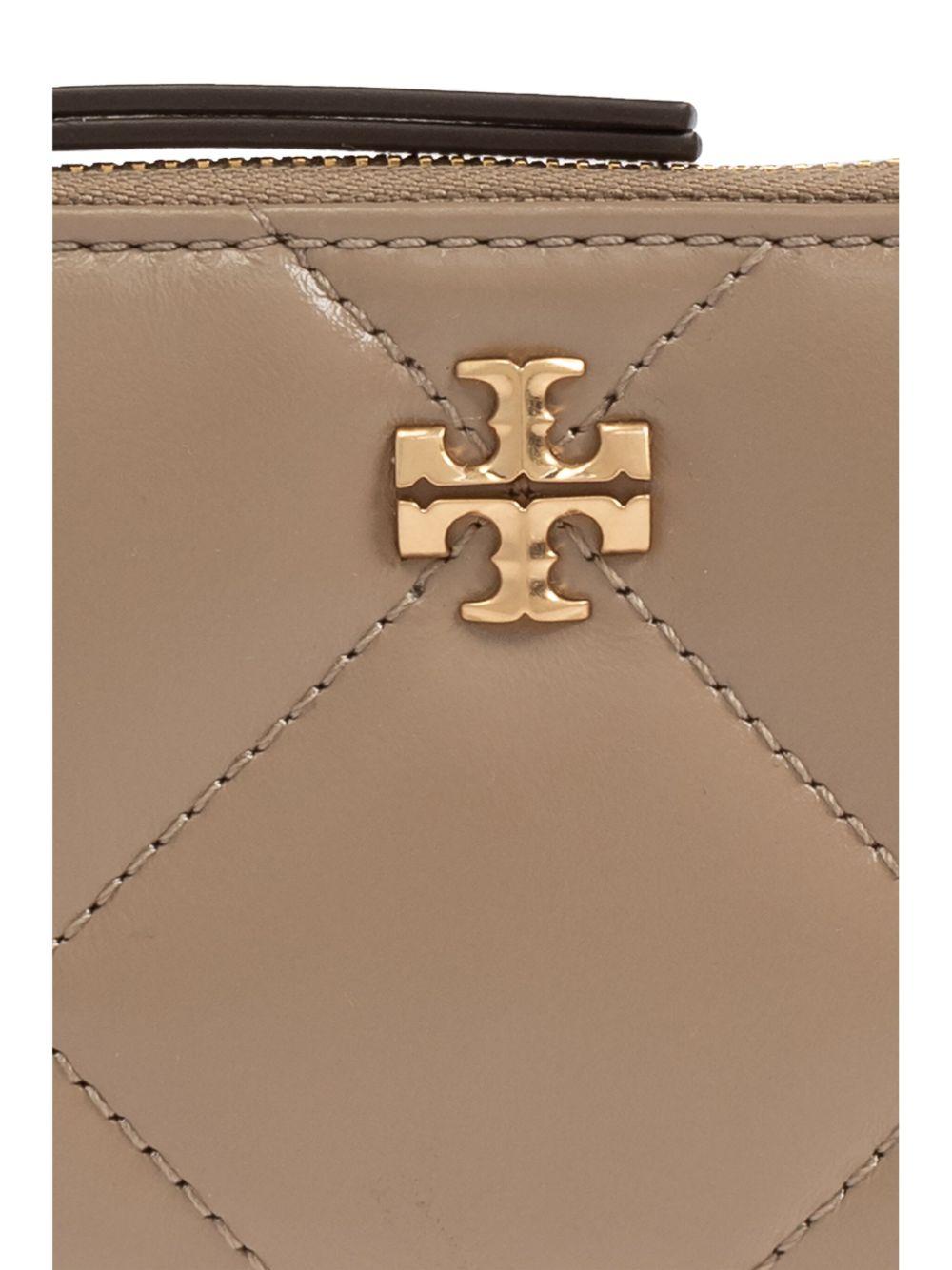 Kira diamond-quilted zipped card holder Product Image