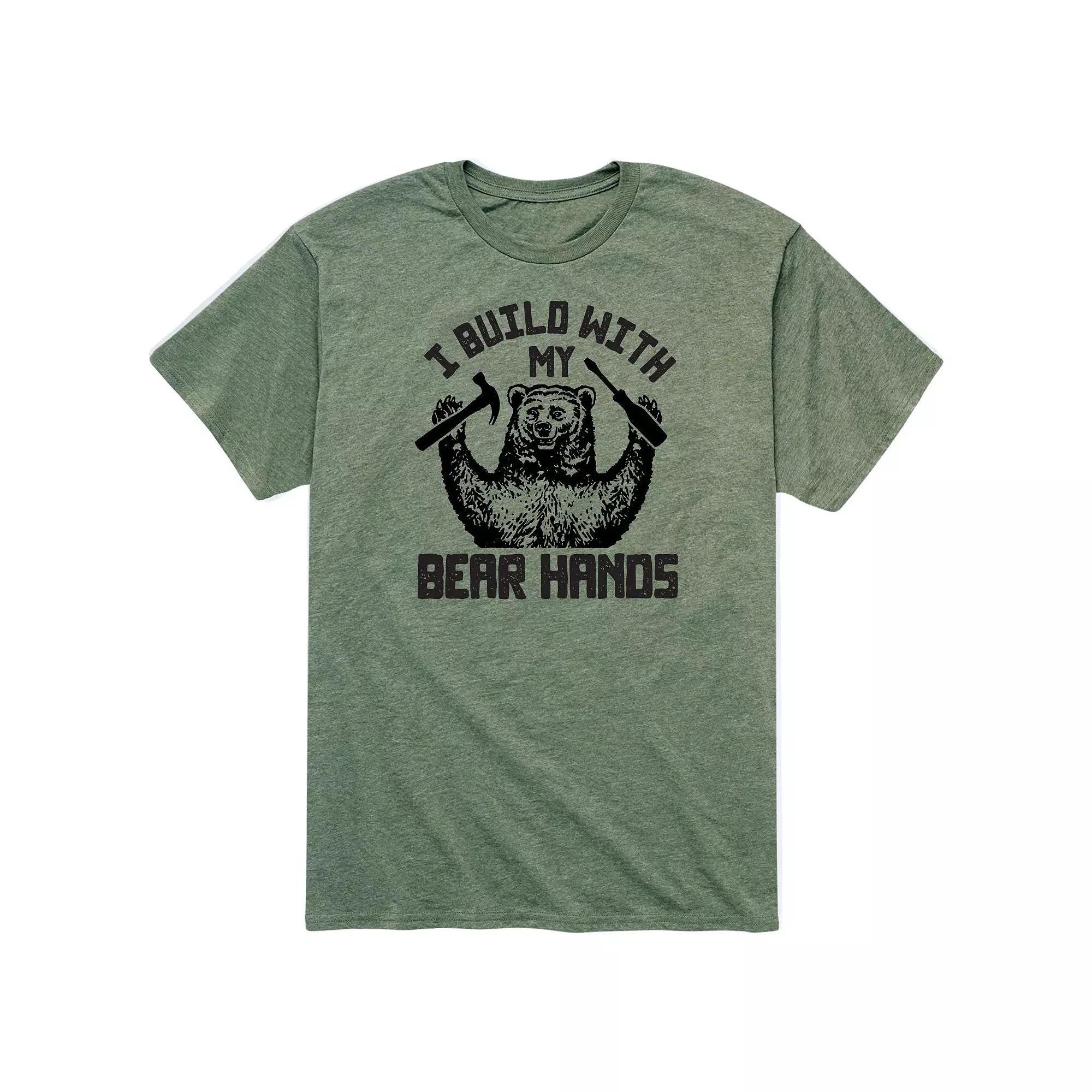 Men's Build with Bear Hands Tee,  Product Image
