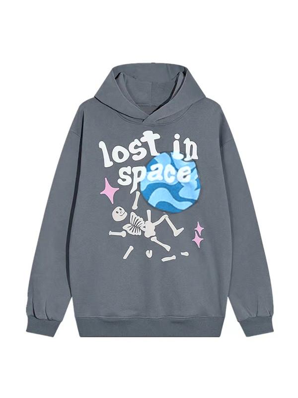 Graffiti Letter Skull Graphic Hoodie Product Image