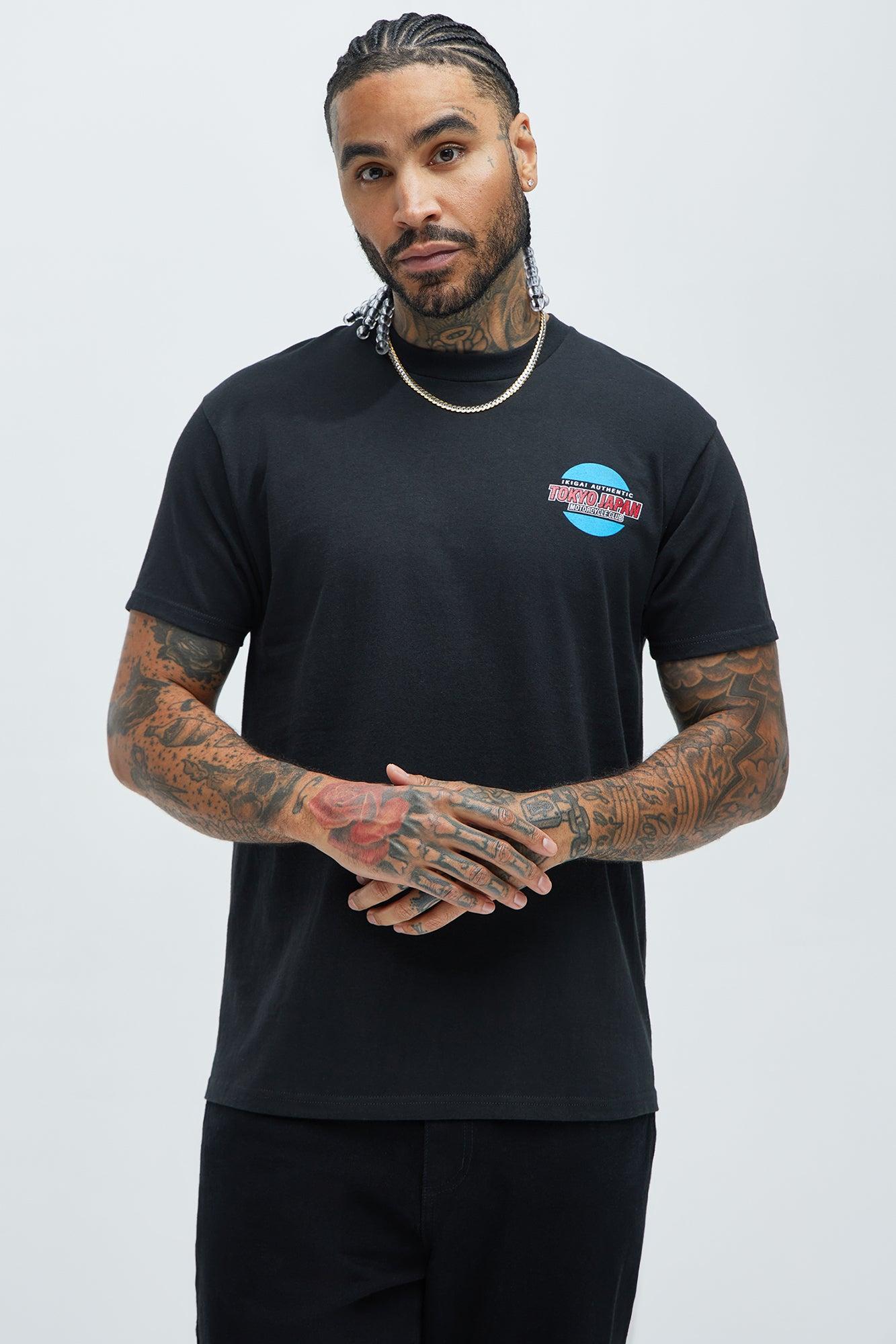 Anime Moto Club Short Sleeve Tee - Black Product Image