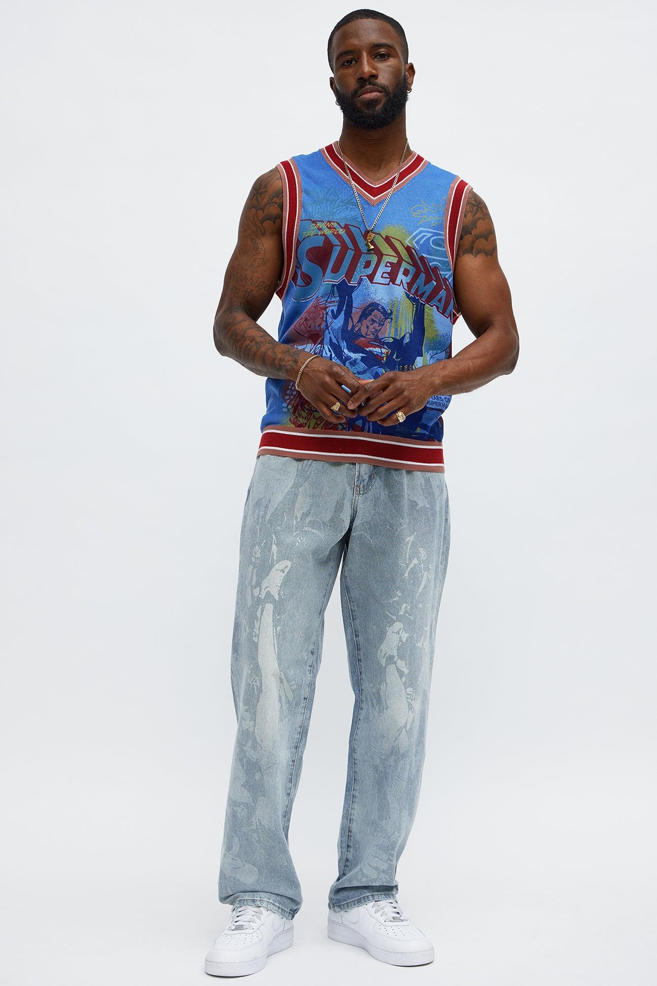 Straight Perspective Jeans - Light Blue Wash Male Product Image