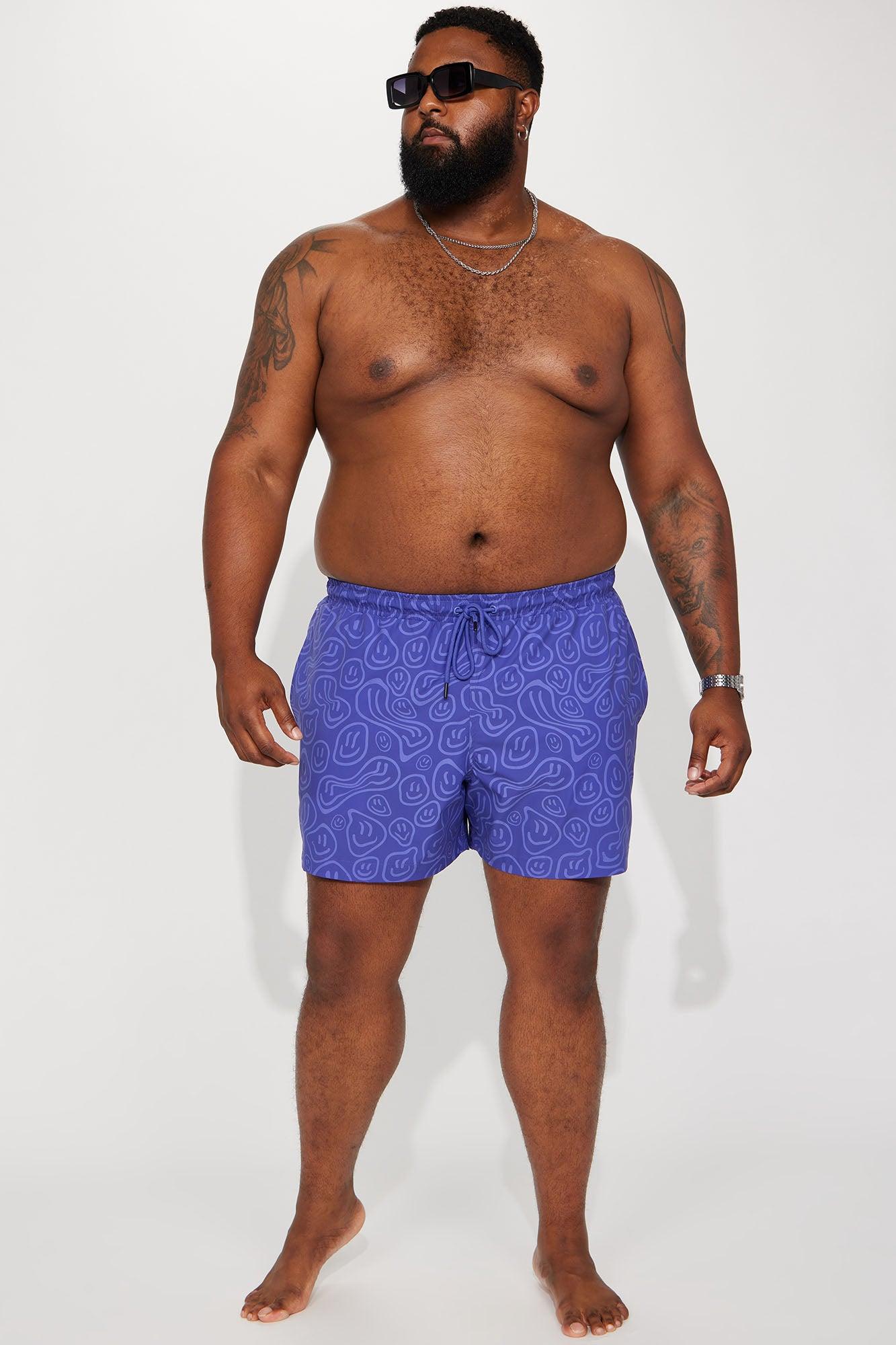 Good Day Print Change Swim Mid Trunk - Purple Product Image