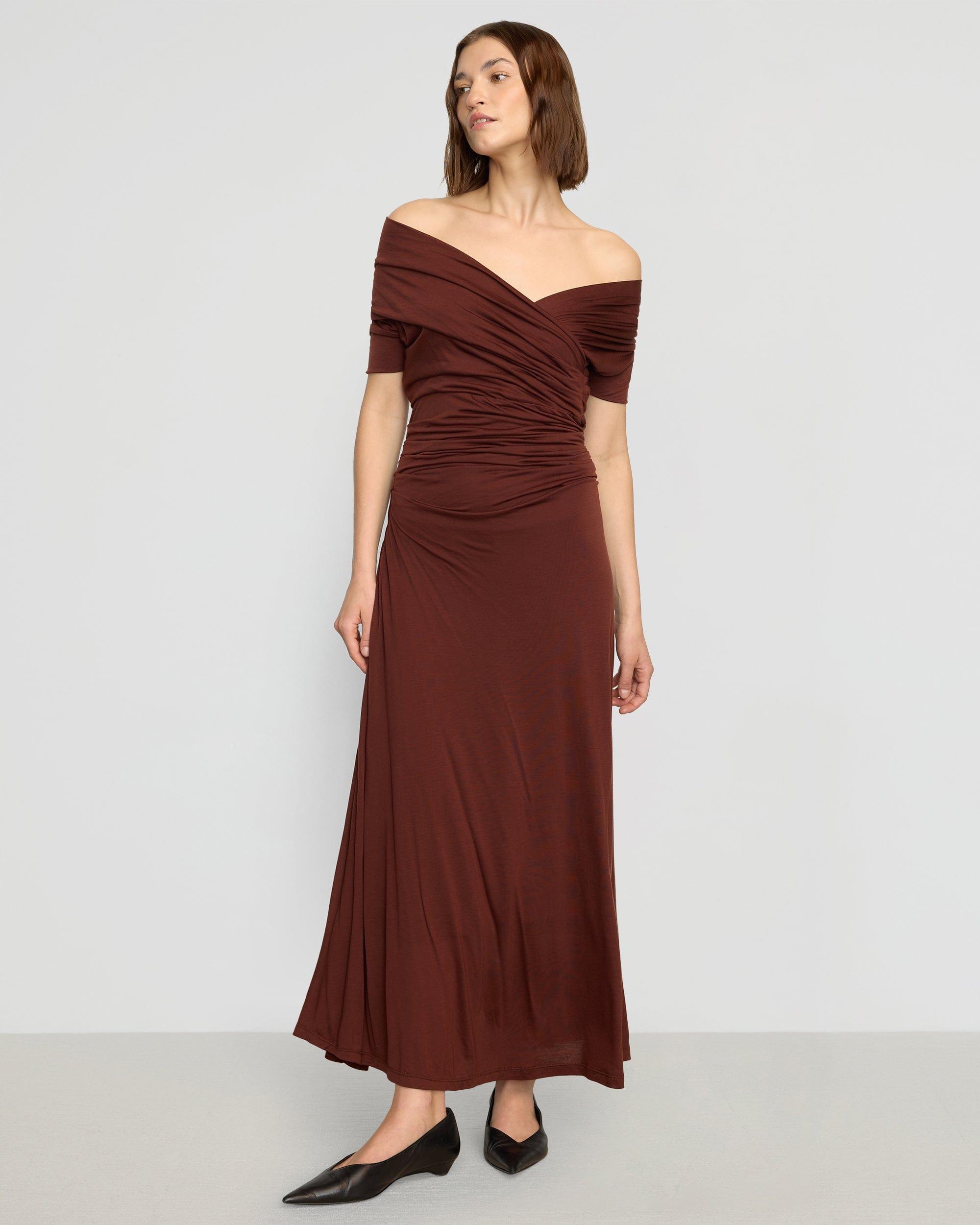 Thilda Ruched Off-Shoulder Dress Product Image