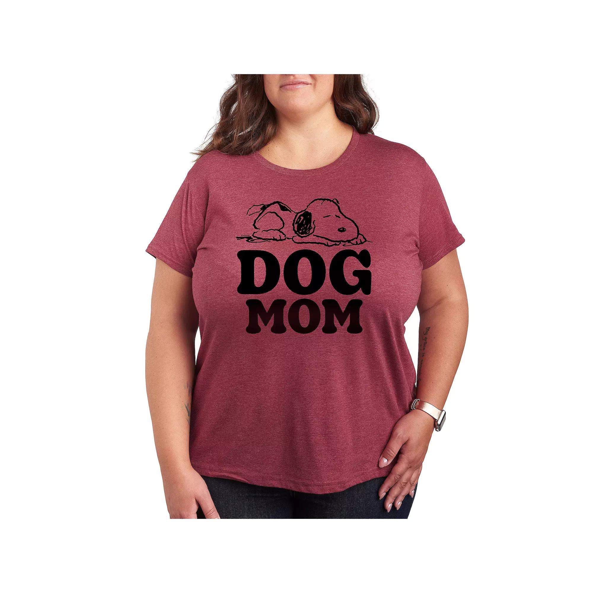 Plus Peanuts Snoopy Dog Mom Graphic Tee, Women's,  Product Image