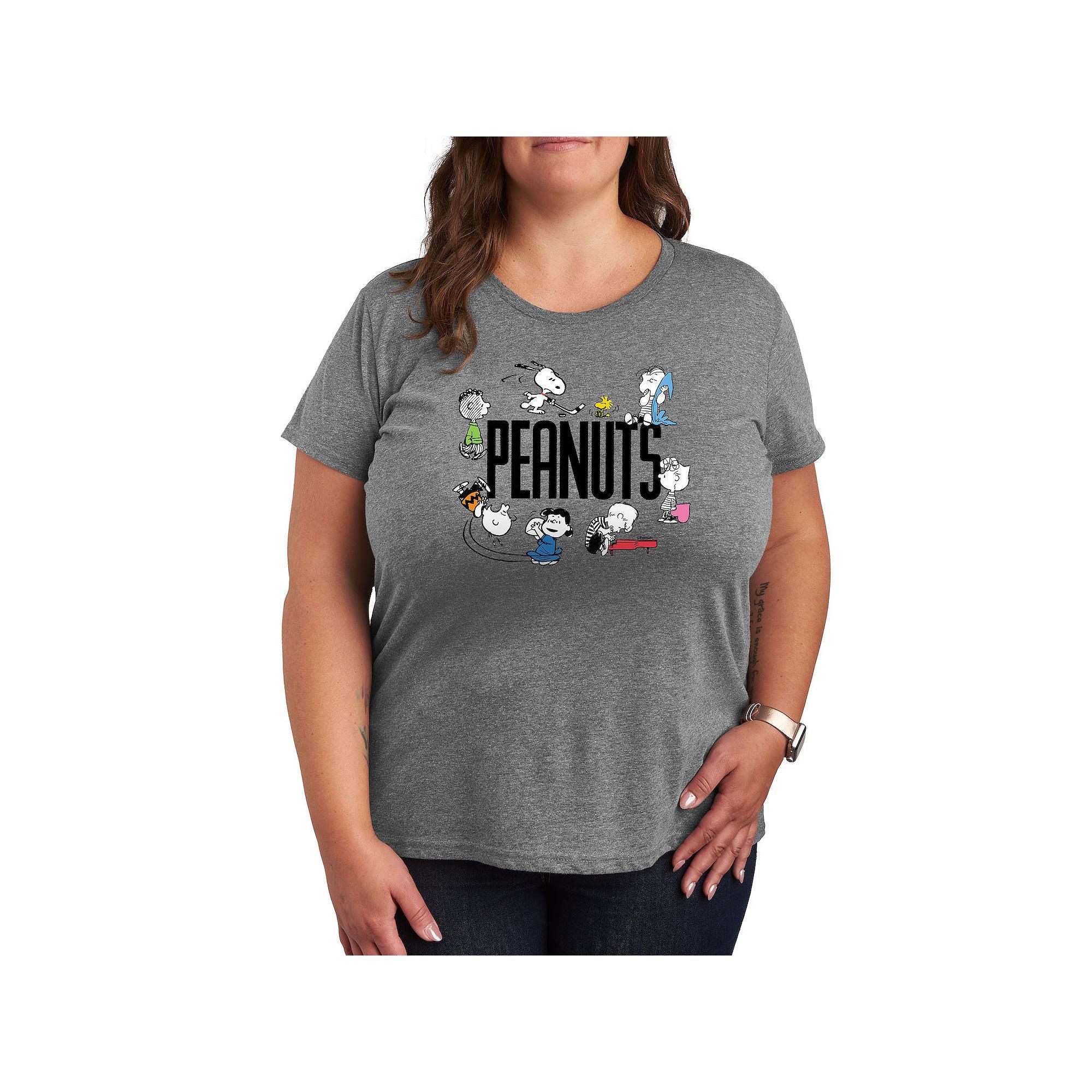 Plus Peanuts Group Logo Graphic Tee, Women's,  Product Image