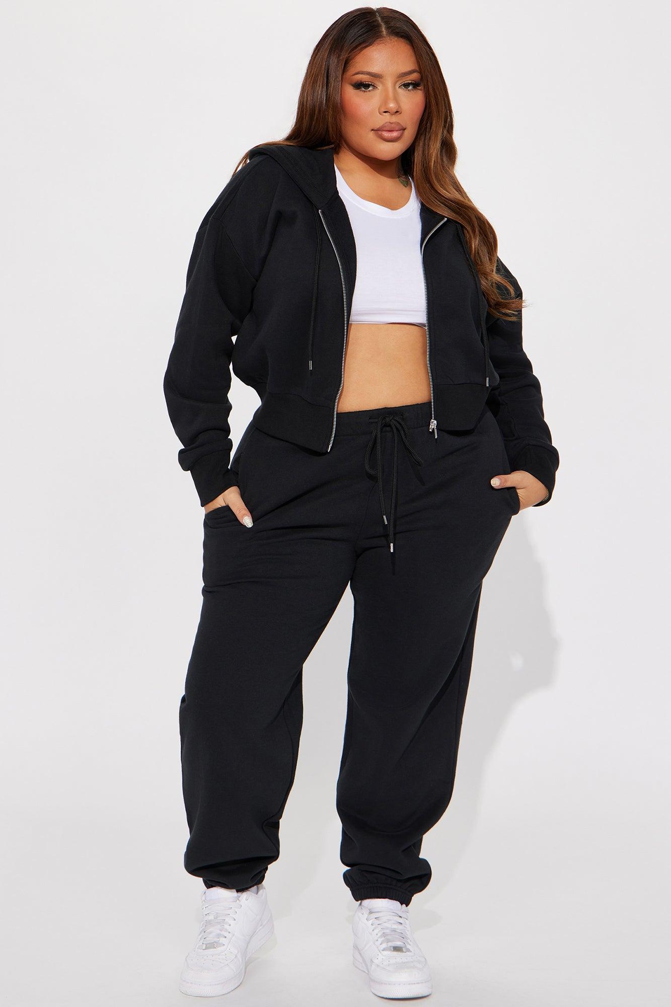 Brianna Jogger Pant Set - Black Product Image
