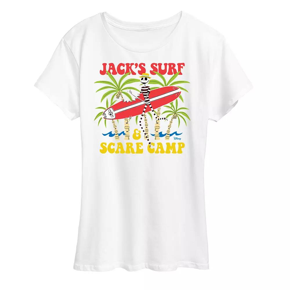 Disney's Nightmare Before Christmas Jack Skellington Women's Surf Camp Graphic Tee,  Product Image