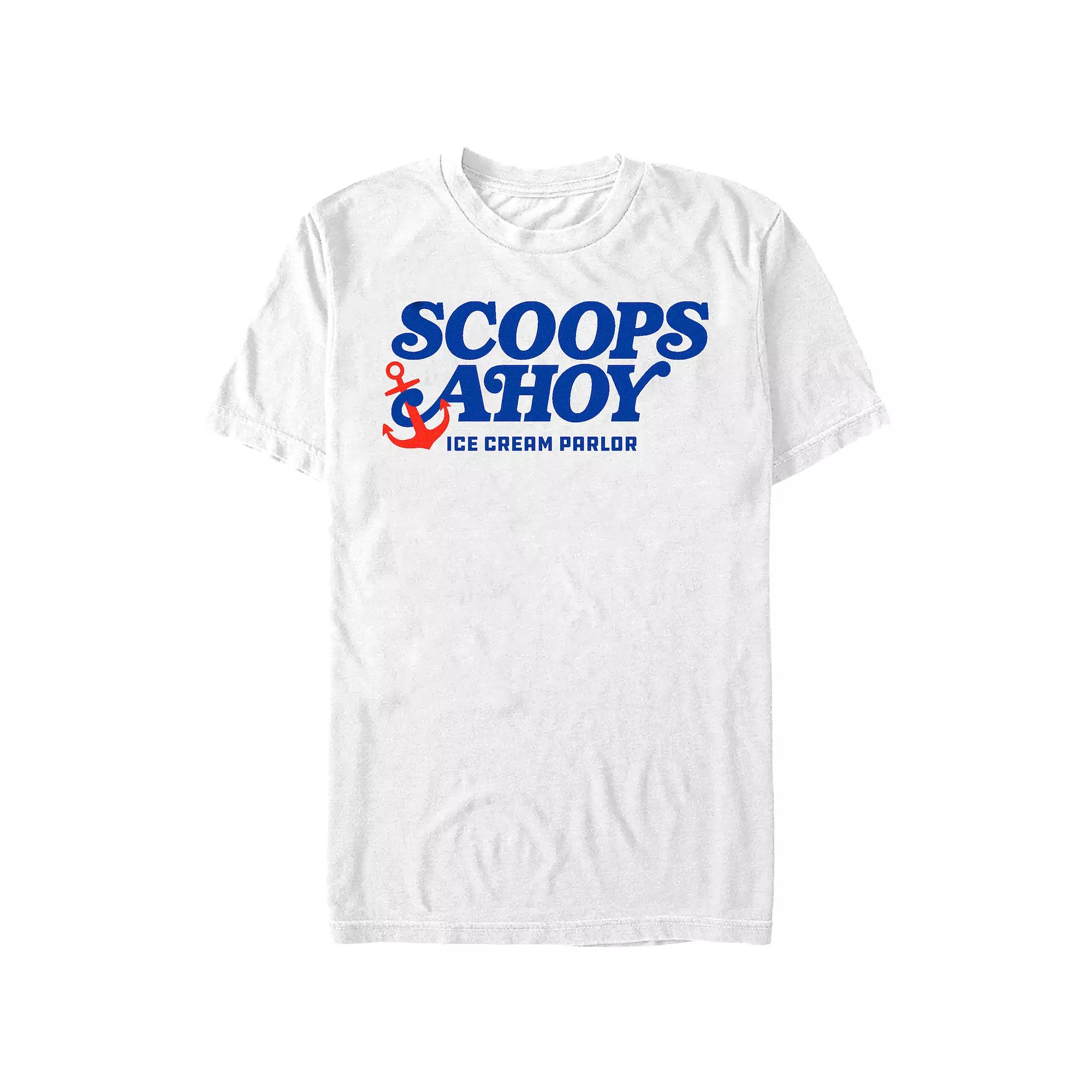 Men's Stranger Things Scoops Ahoy Ice Cream Parlor Graphic Tee,  Product Image