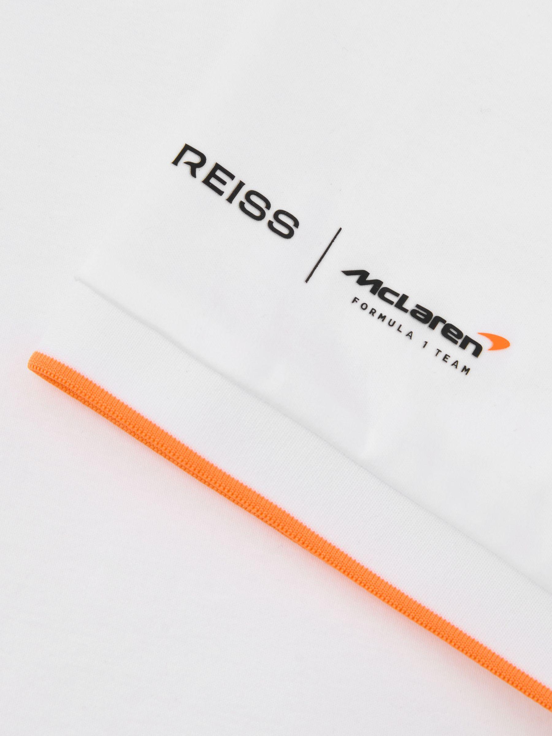 McLaren Racing Air-Water Cotton Polo Shirt in White Product Image