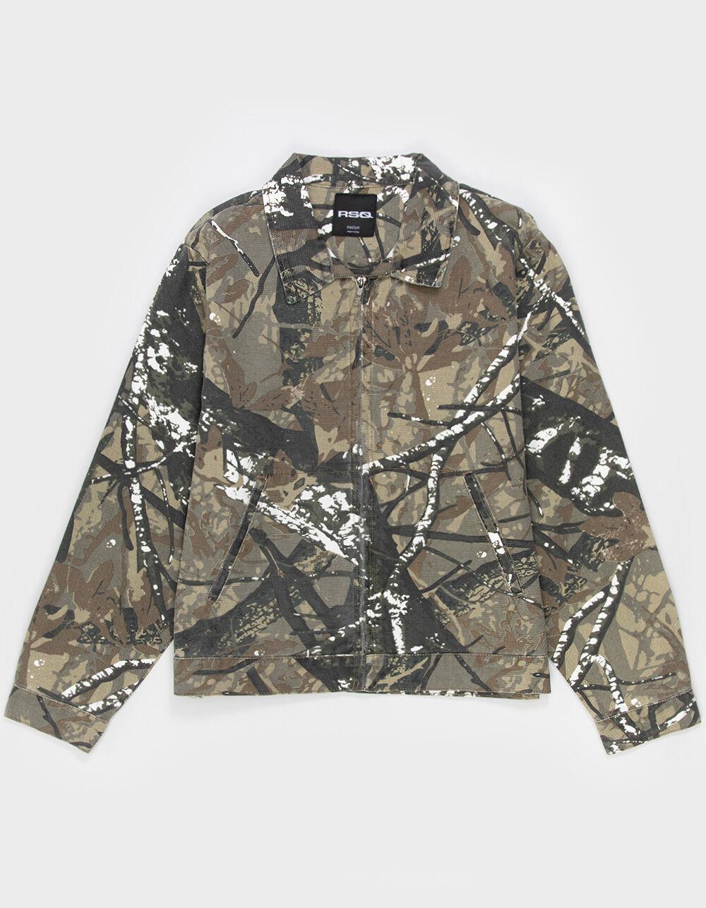 RSQ Mens Camo Canvas Workwear Jacket - CAMO Product Image