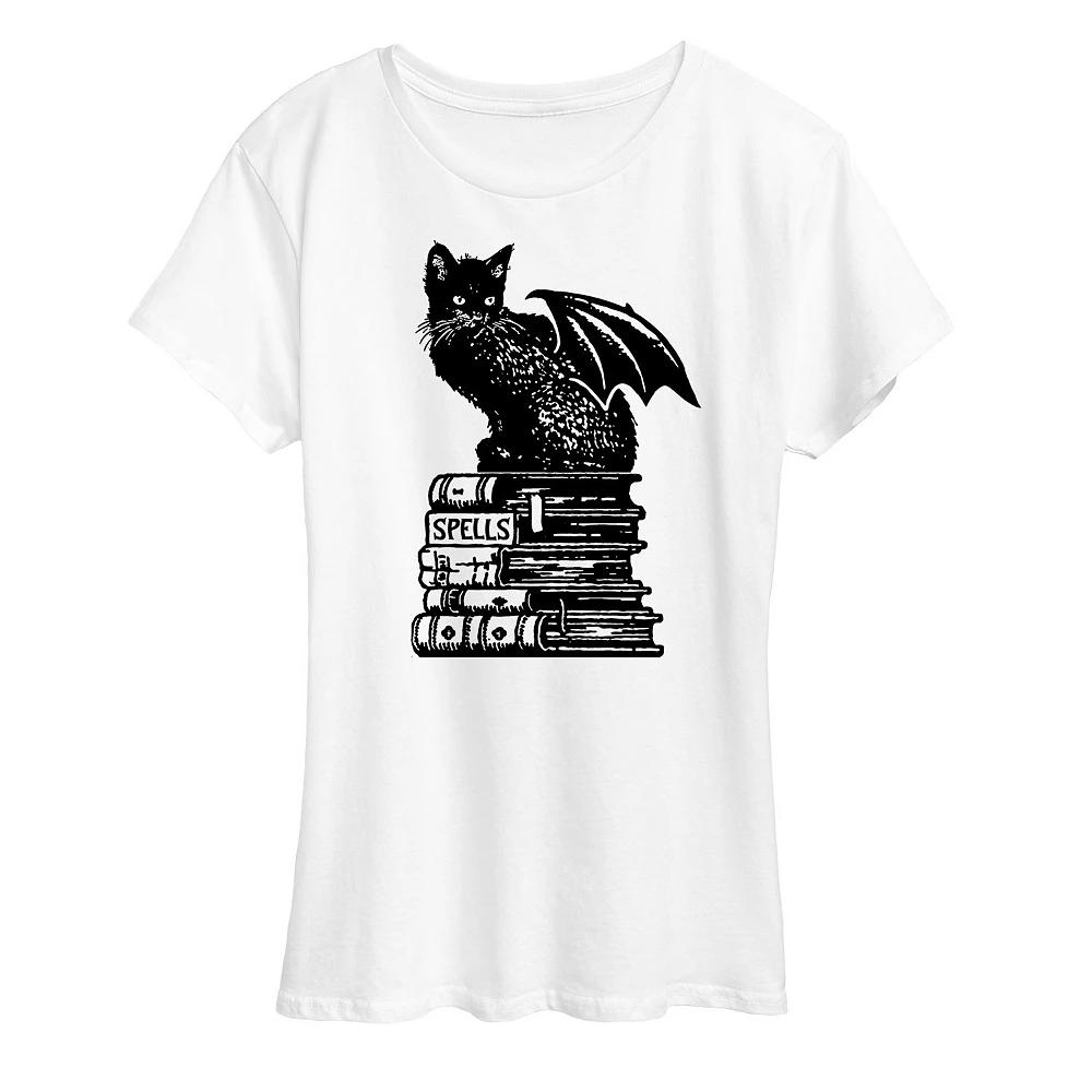 Women's Spells Cat Halloween Tee, Girl's,  Product Image