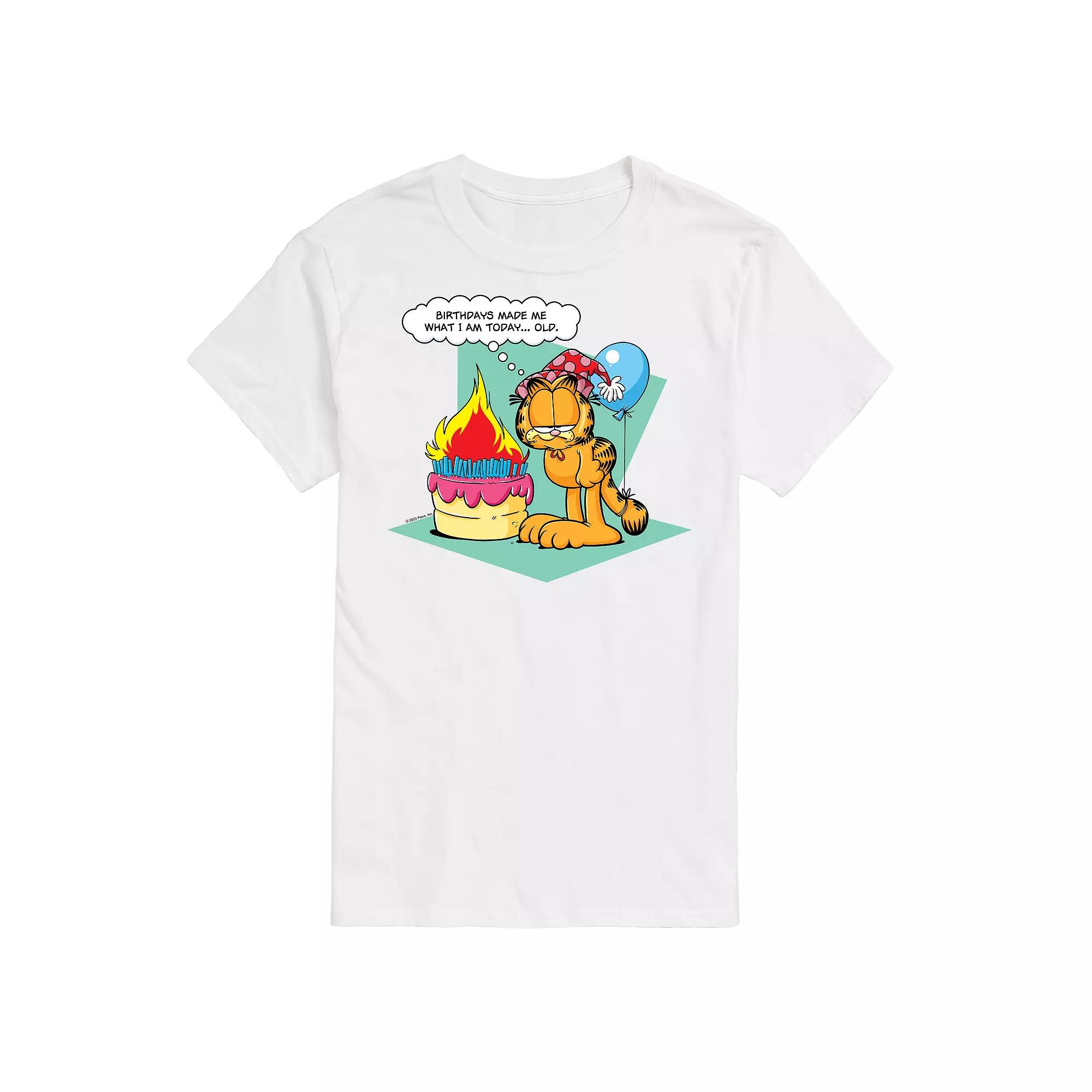 Men's Garfield Birthdays Make Me Old Graphic Tee,  Product Image
