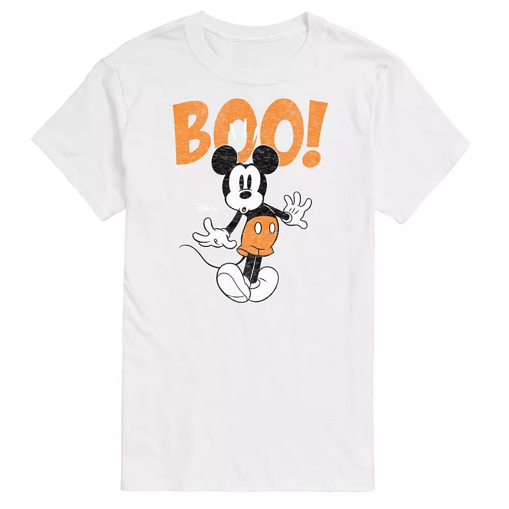 Disney's Mickey Mouse & Friends Big & Tall Mickey Scared Boo Graphic Tee, Men's,  Product Image