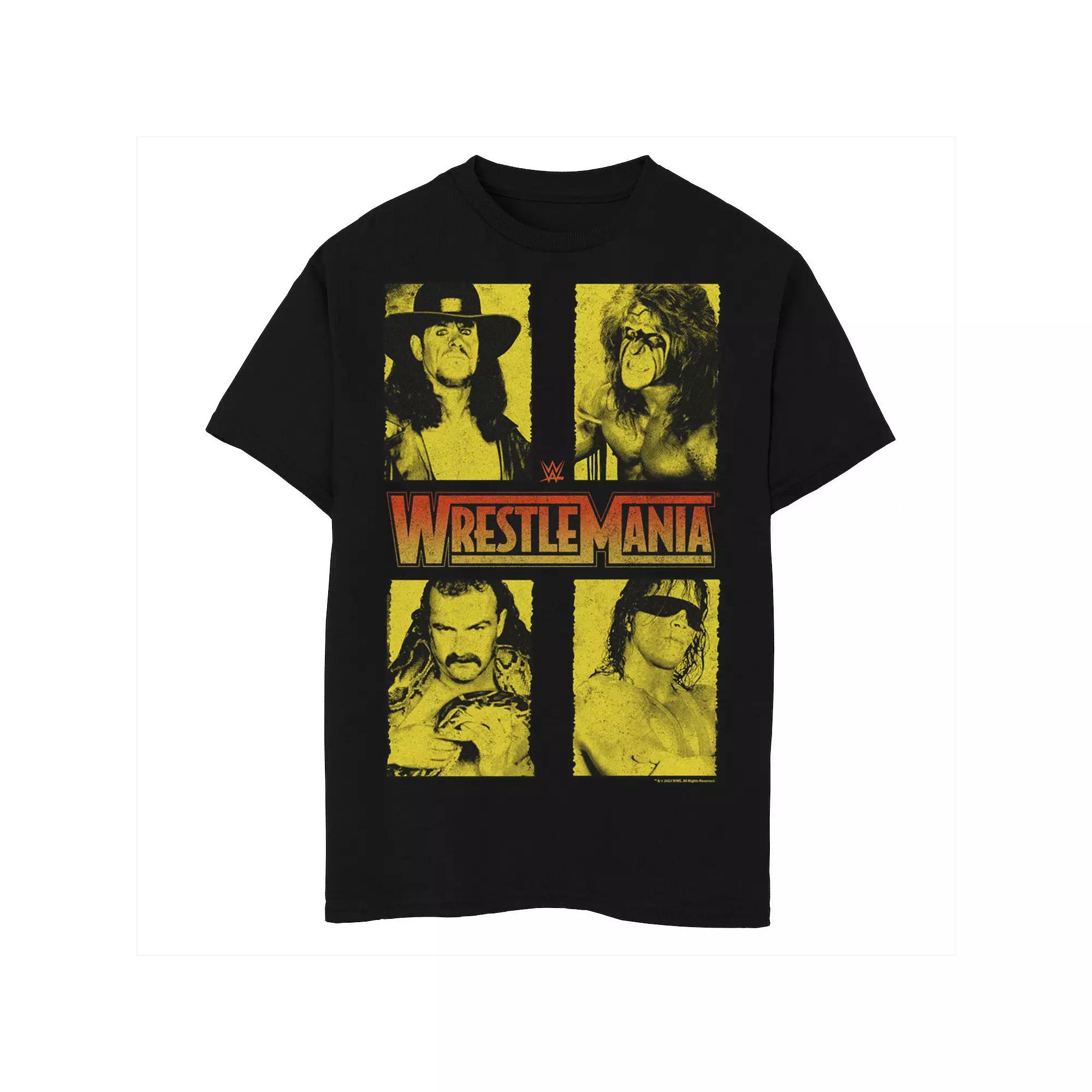Boys WWE WrestleMania Undertaker Ultimate Warrior The Snake Hit Man Graphic Tee, Boy's,  Product Image