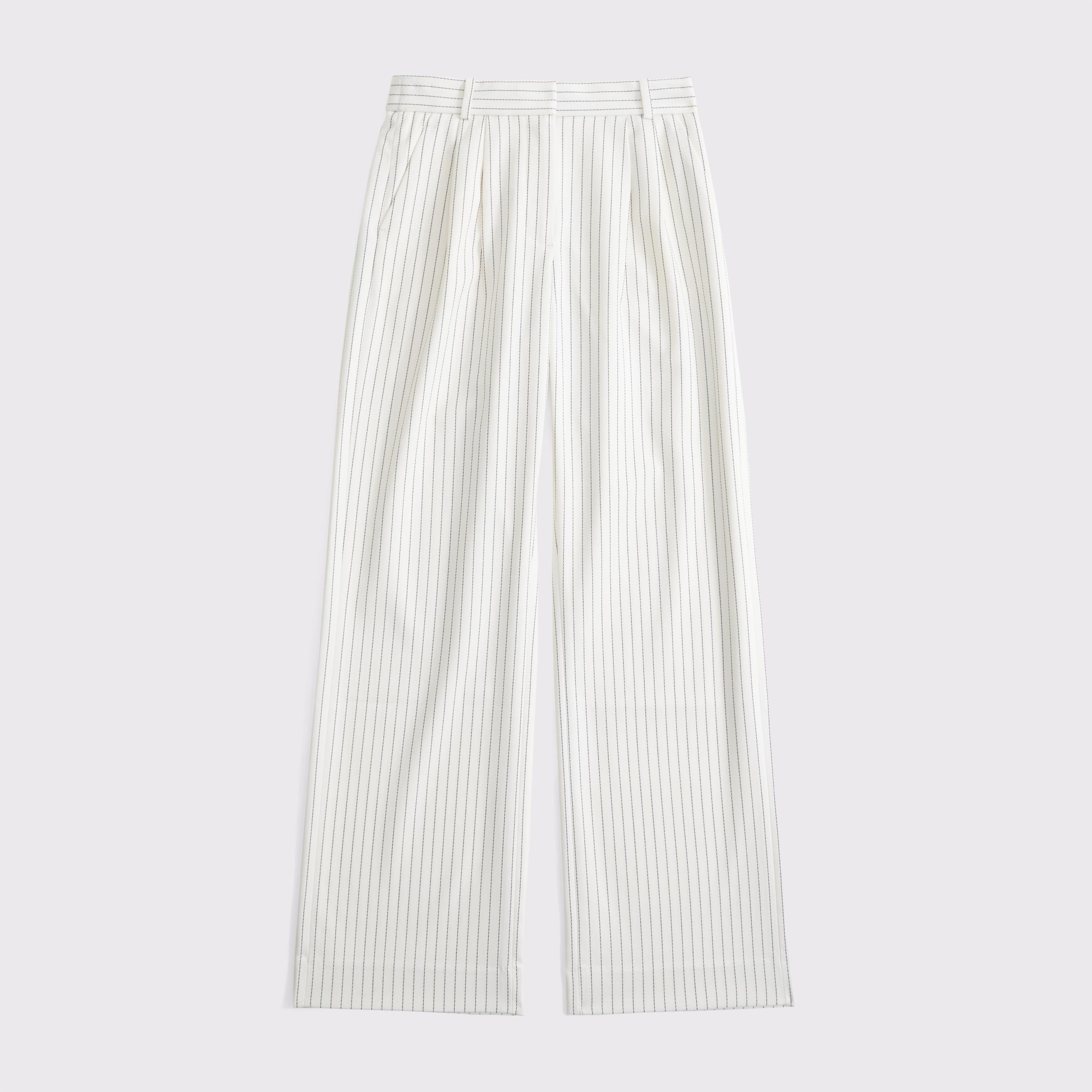 Curve Love A&F Sloane Tailored Wide Leg Pant Product Image