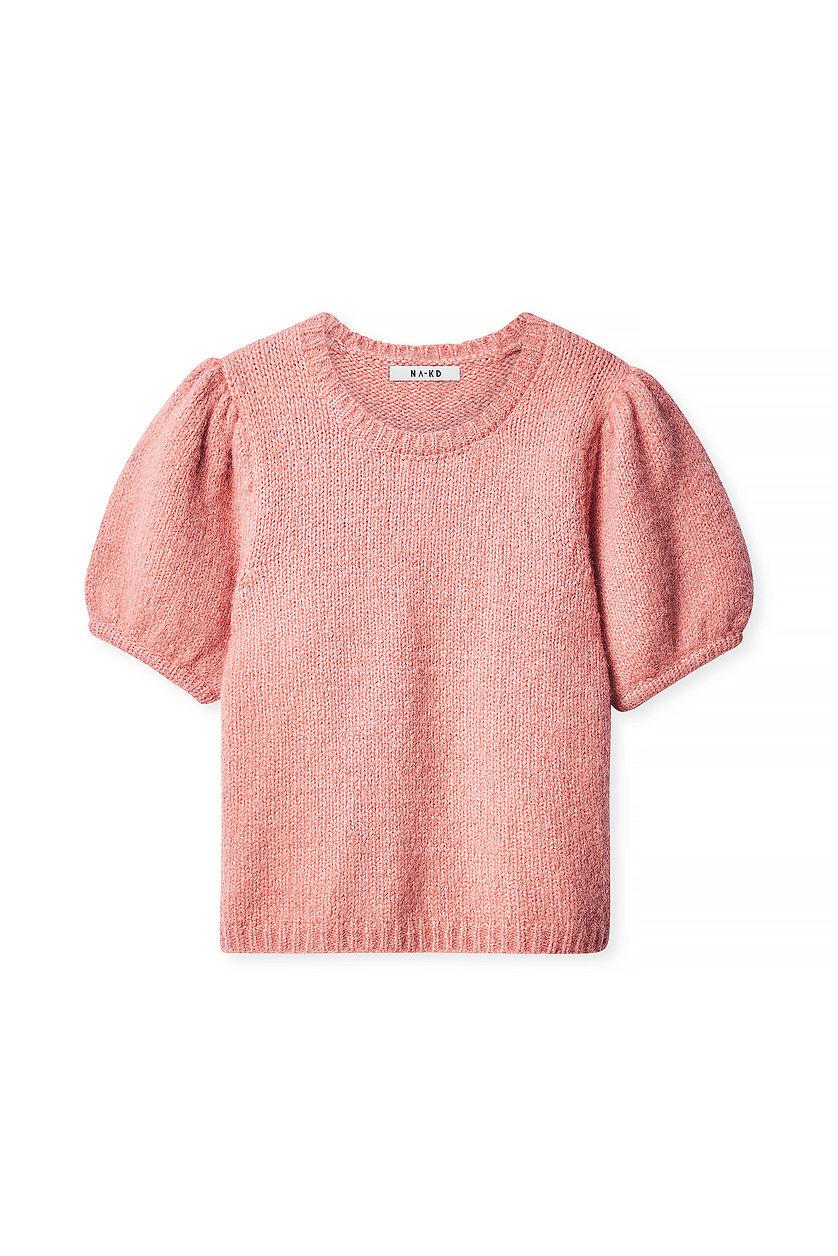 Knitted Short Sleeve Sweater Product Image