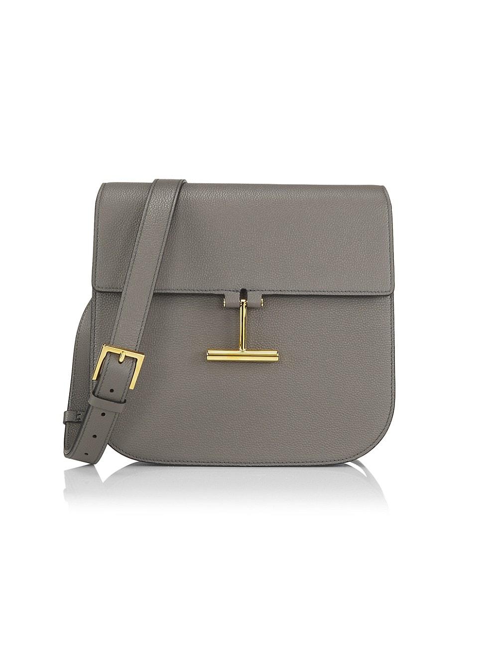 Tara Medium Crossbody in Grained Leather with Leather Strap Product Image