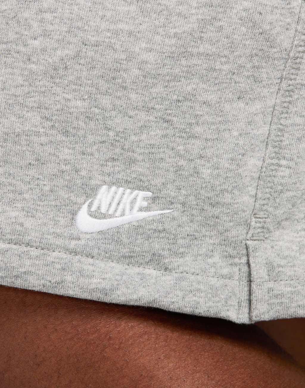 Nike Club french terry shorts in gray Product Image