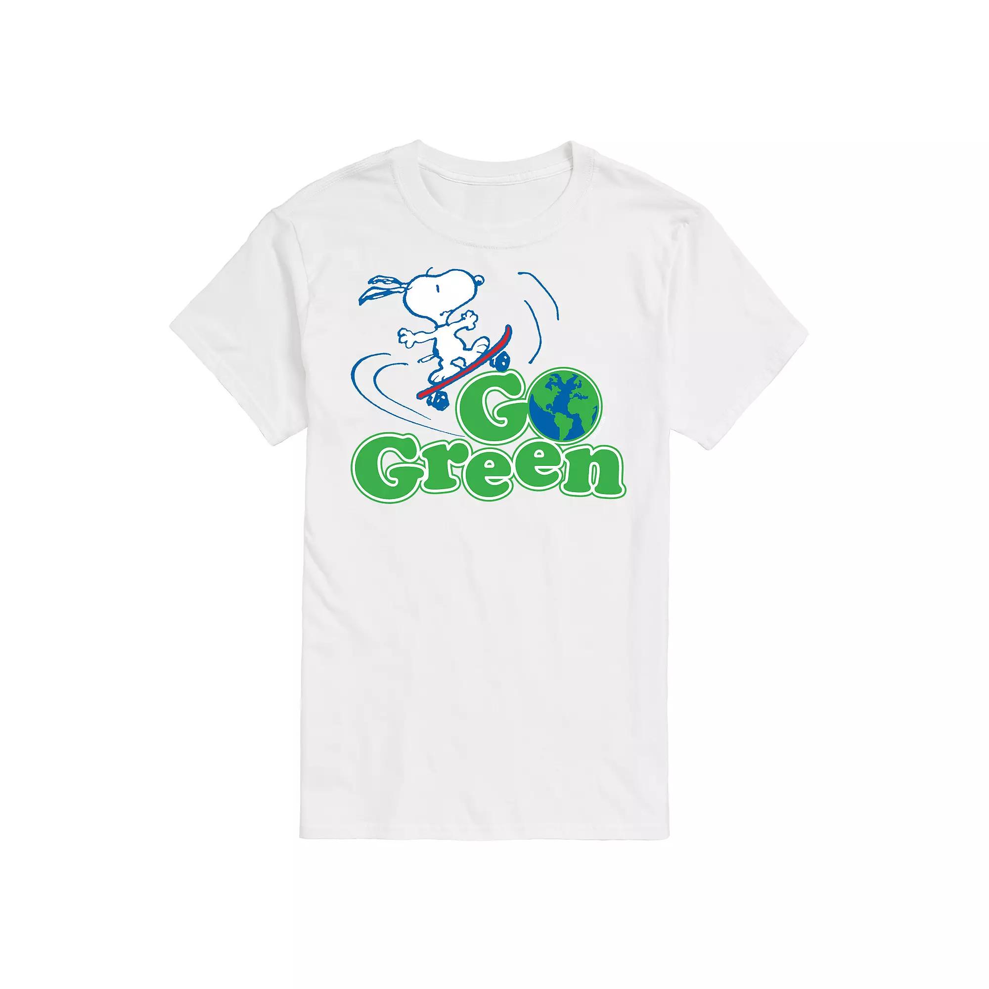 Men's Peanuts Go Green Tee,  Product Image