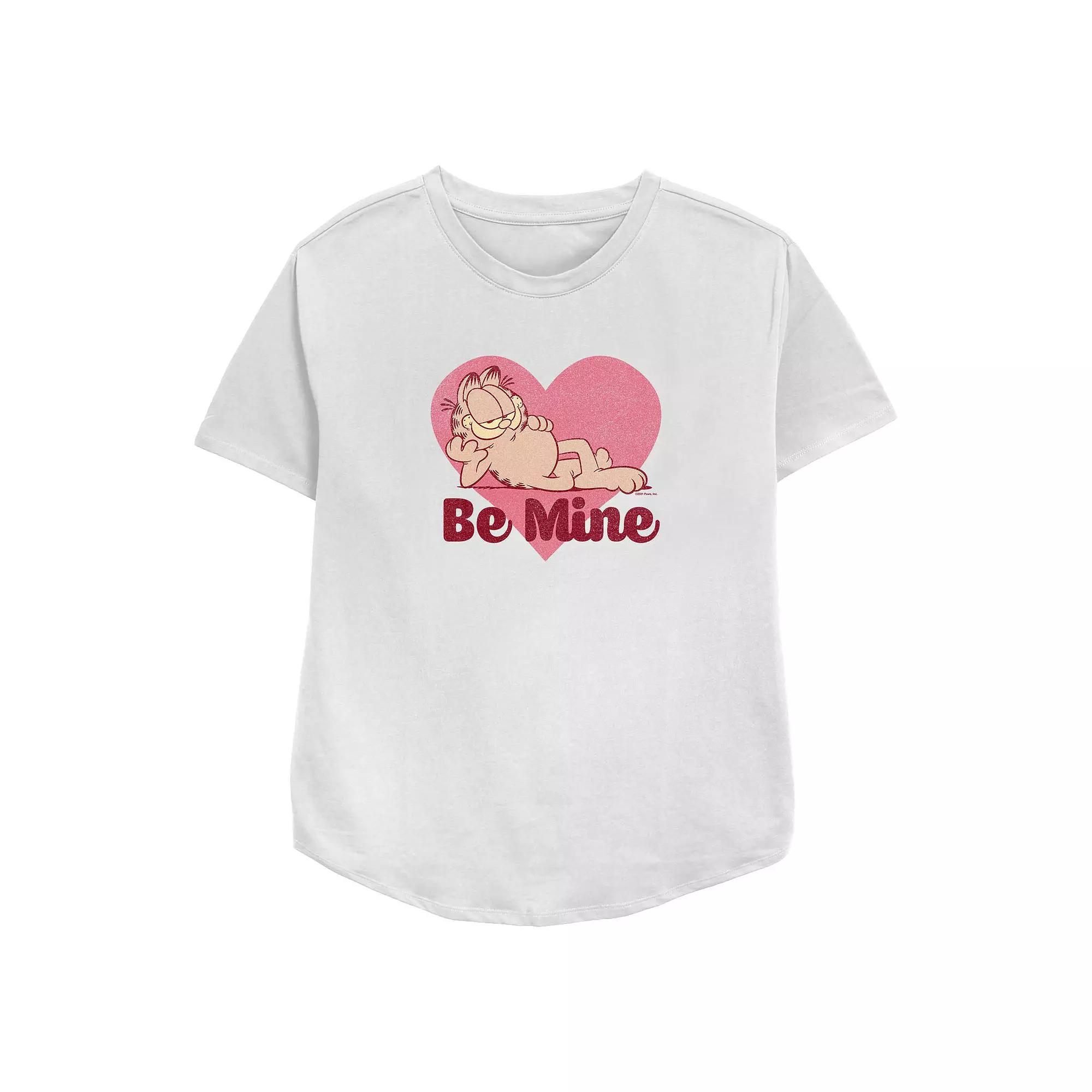 Women's Garfield Be Mine Relaxed Fit Graphic Tee,  Product Image