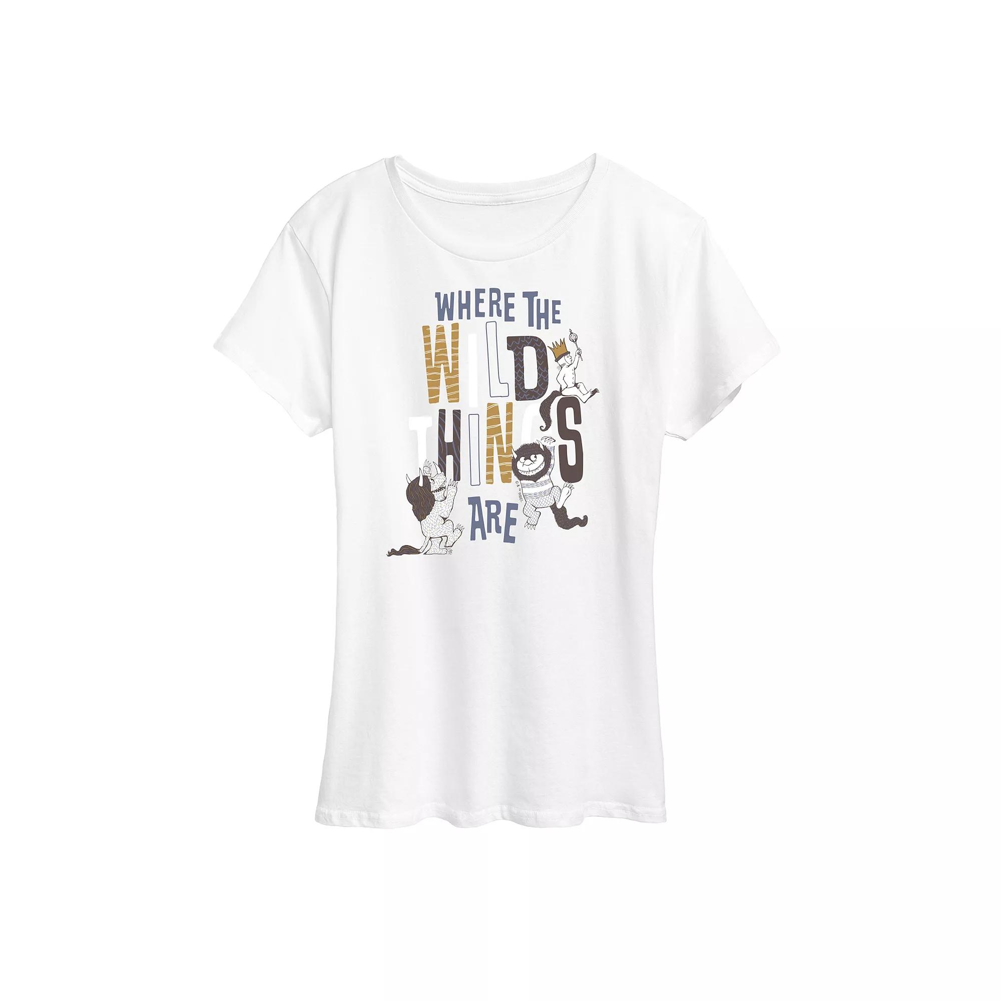 Women's Where The Wild Things Are Title Graphic Tee,  Product Image