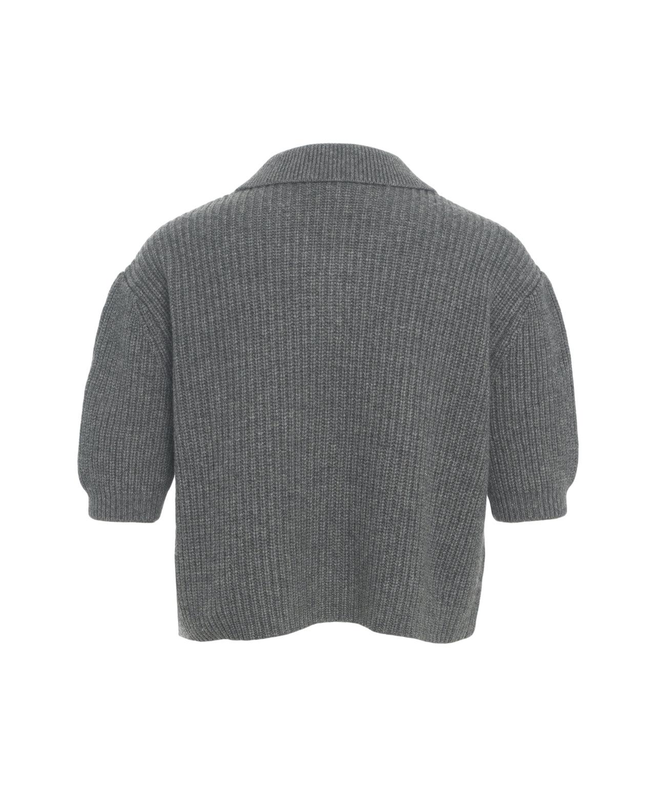 Cardigan with collar Product Image