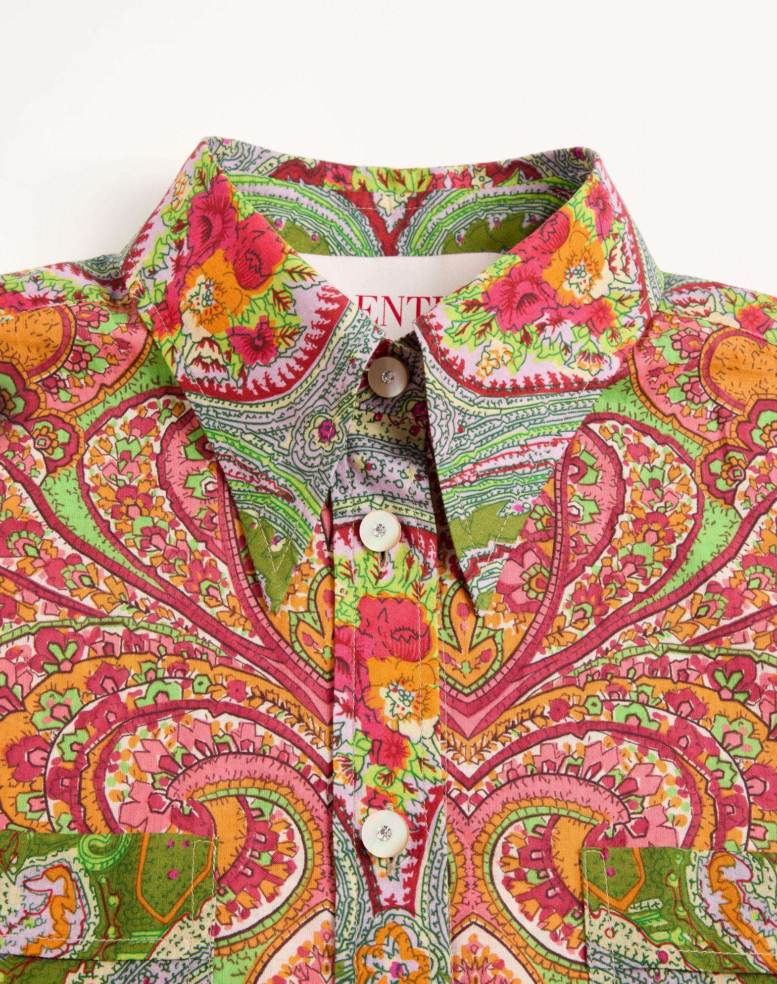 Shirt In Mussola Cachemire Voyage Imaginaire  Product Image