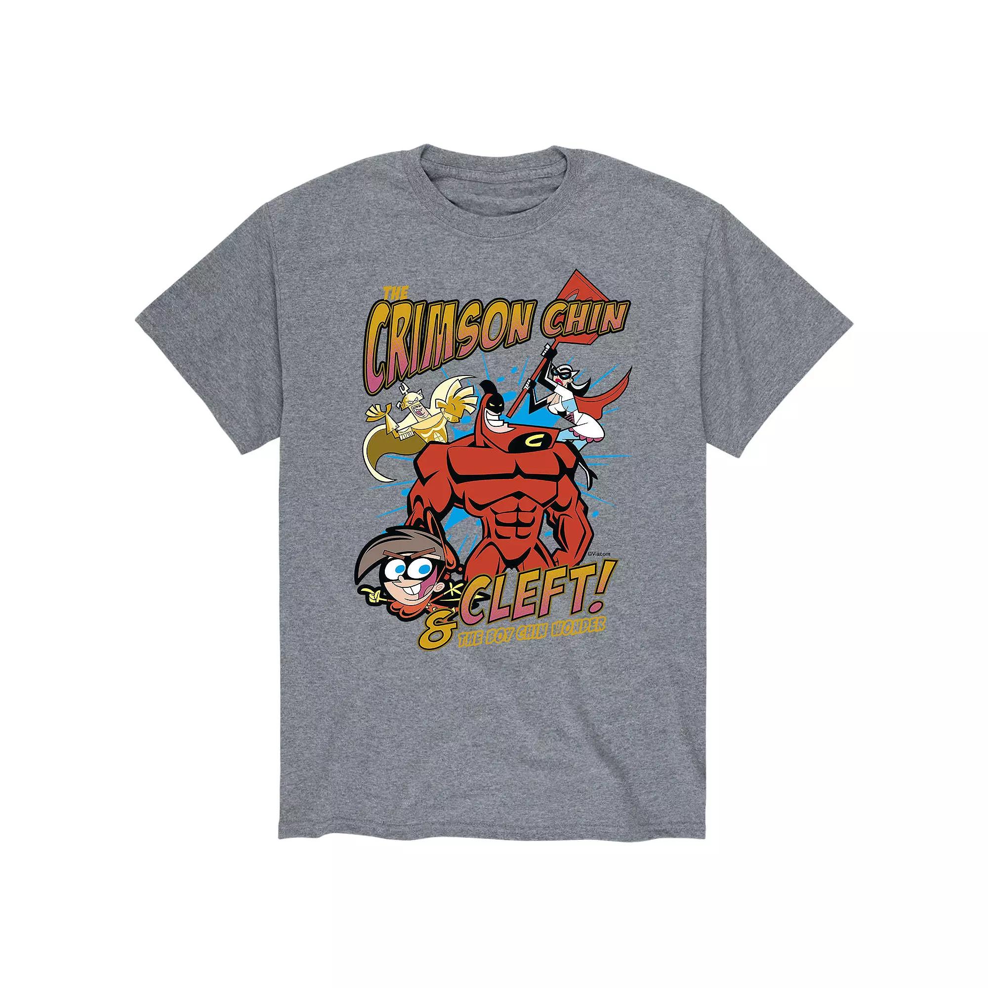 Men's Fairly Odd Parents Crimson Chin & Cleft Tee,  Product Image