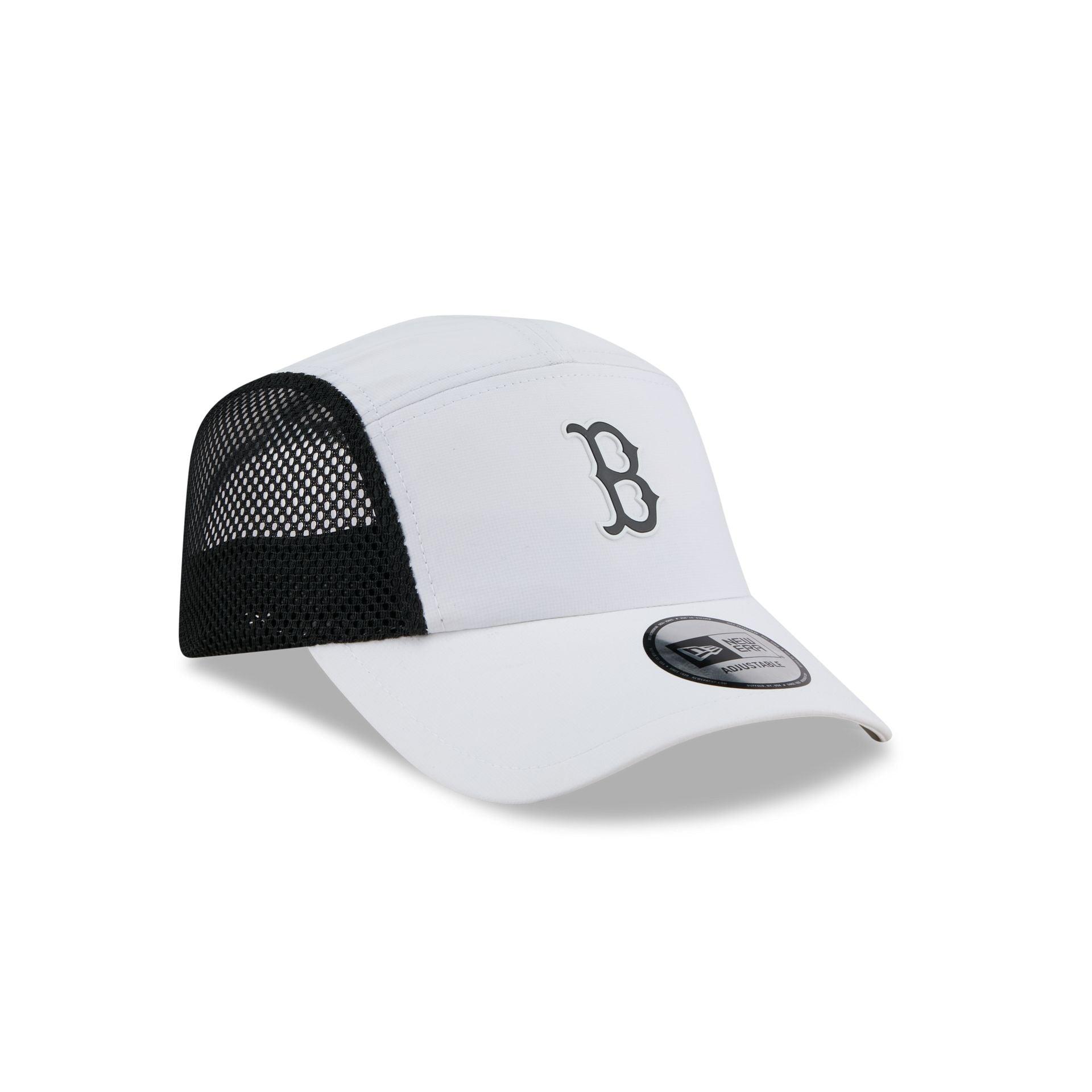 Boston Red Sox White Poly Runner Adjustable Hat Male Product Image