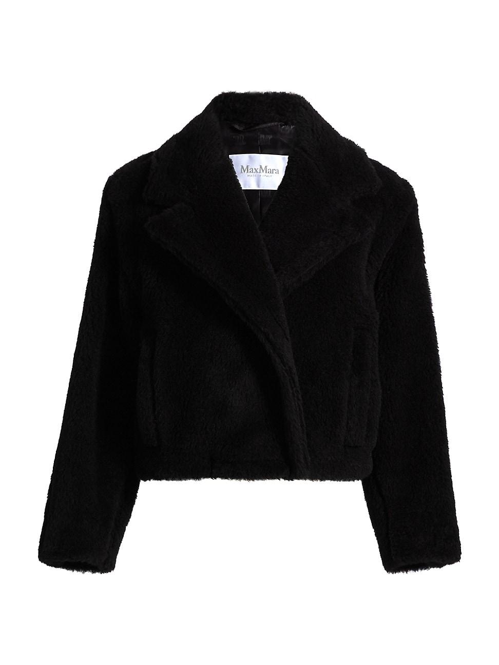 Womens Alpaca & Wool Short Coat Product Image