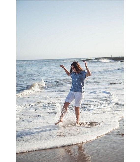 Aventura Arden V2 Organic Cotton Blend Twill Solid Bermuda Shorts Product Image