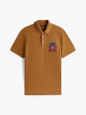 Regular Fit Textured Monogram Polo Product Image