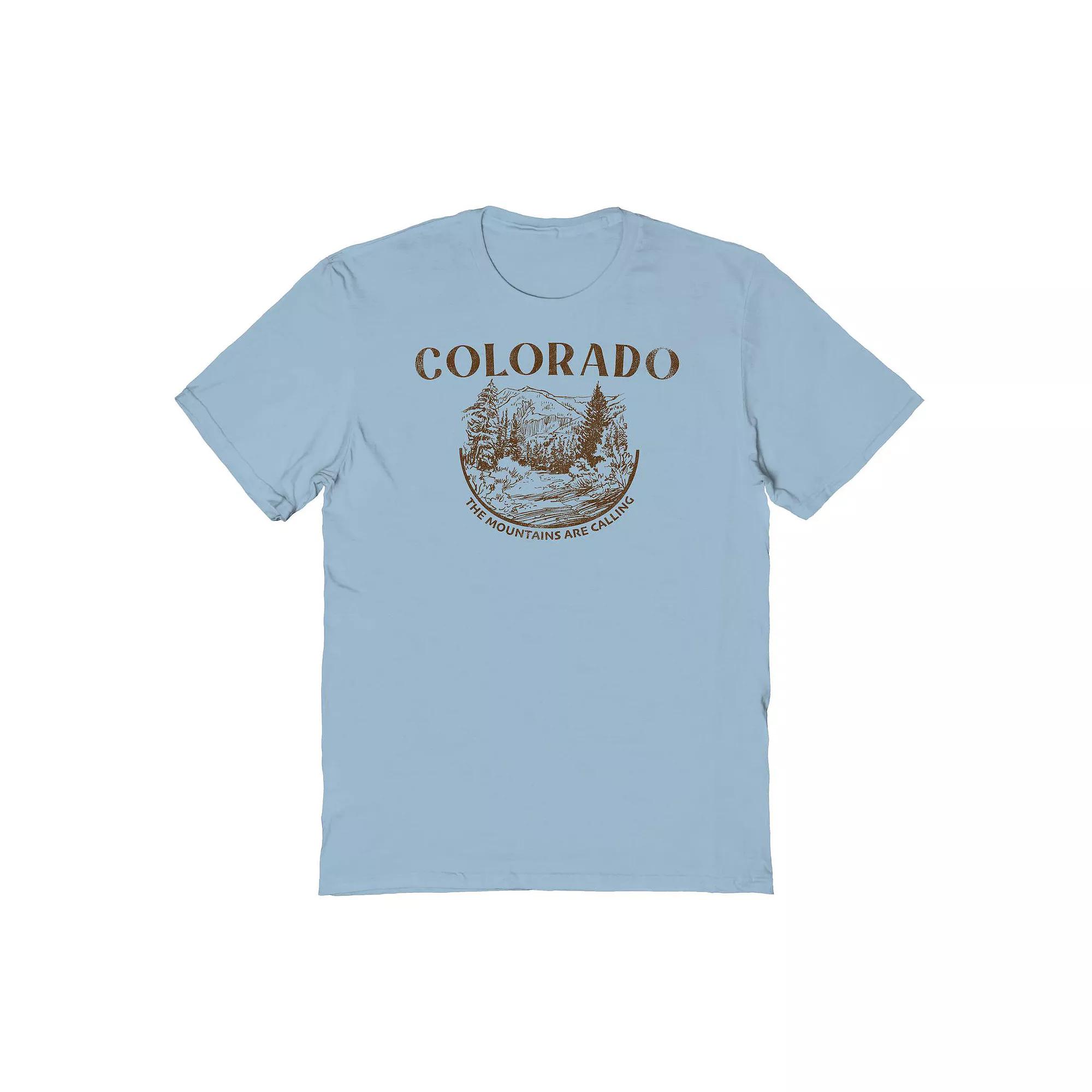Men's COLAB89 by Threadless Colorado Graphic Tee, Size: Small, Light Blue Product Image