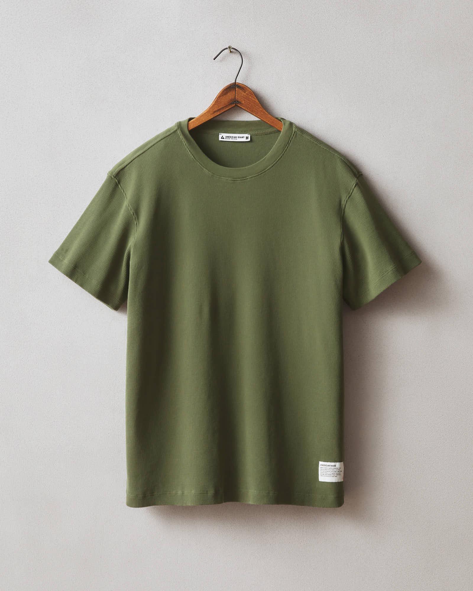 Men's Waffle Crew Tee - Fern Product Image
