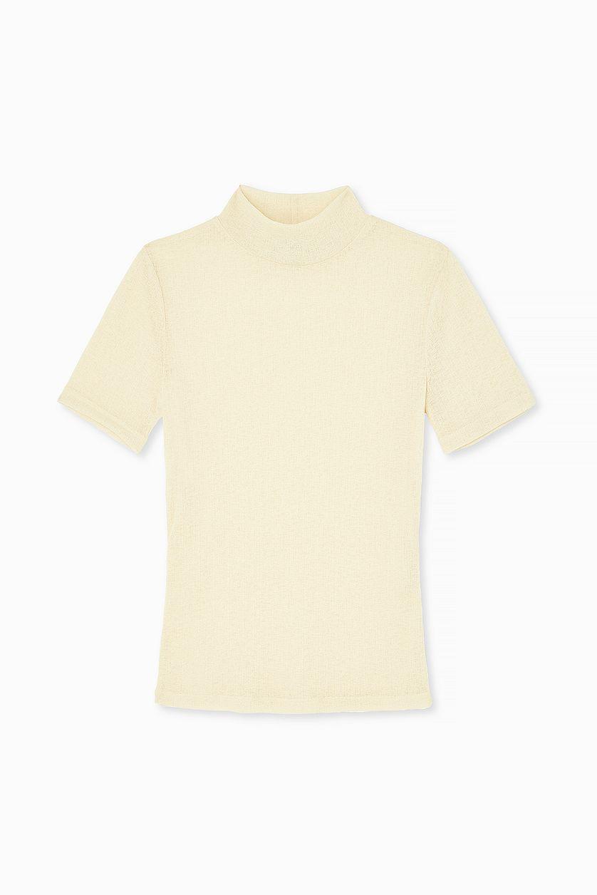 Sheer Short Sleeve Top Product Image