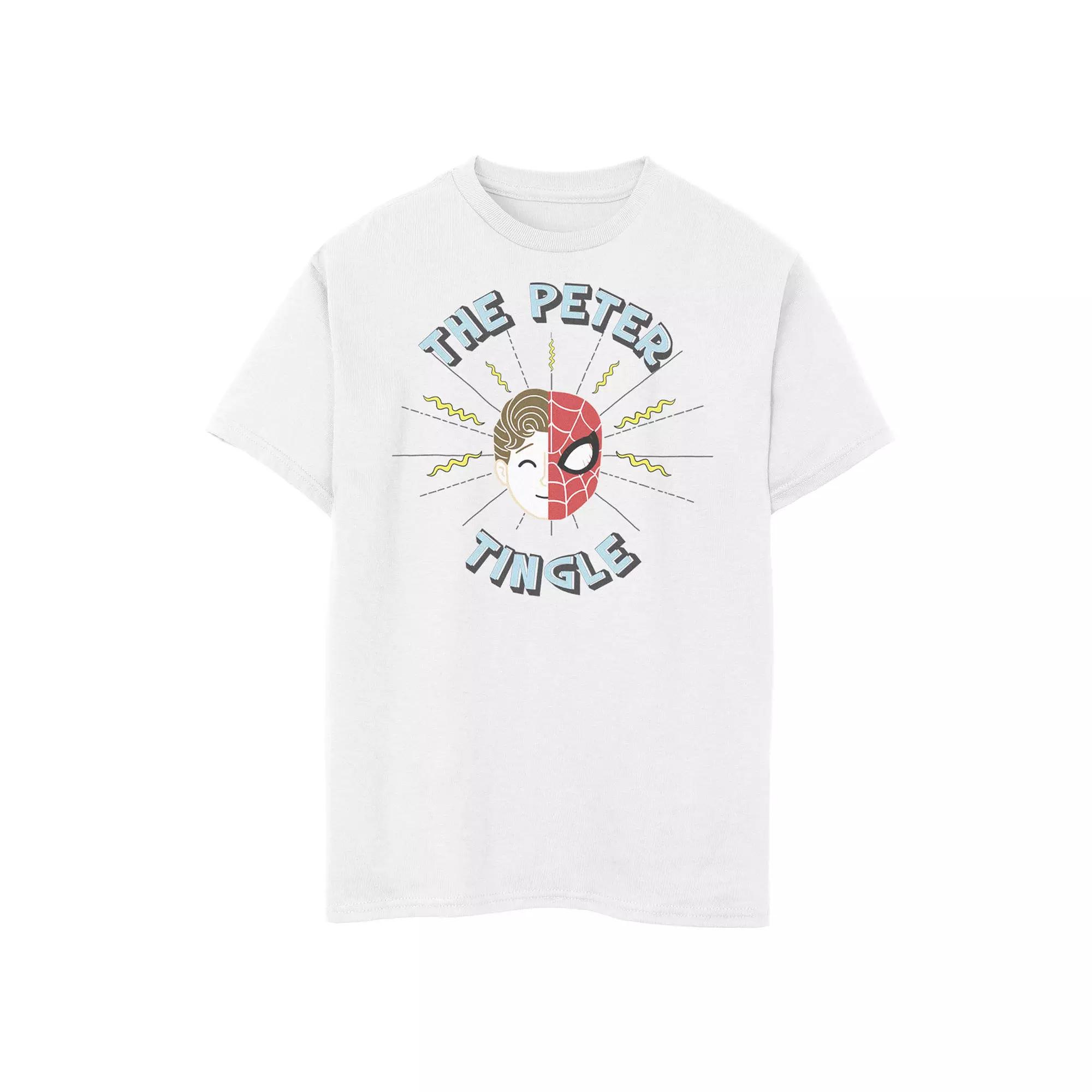 Boys 6-20 Marvel Spider-Man Far From Home The Peter Tingle Head Shot Graphic Tee, Boy's,  Product Image