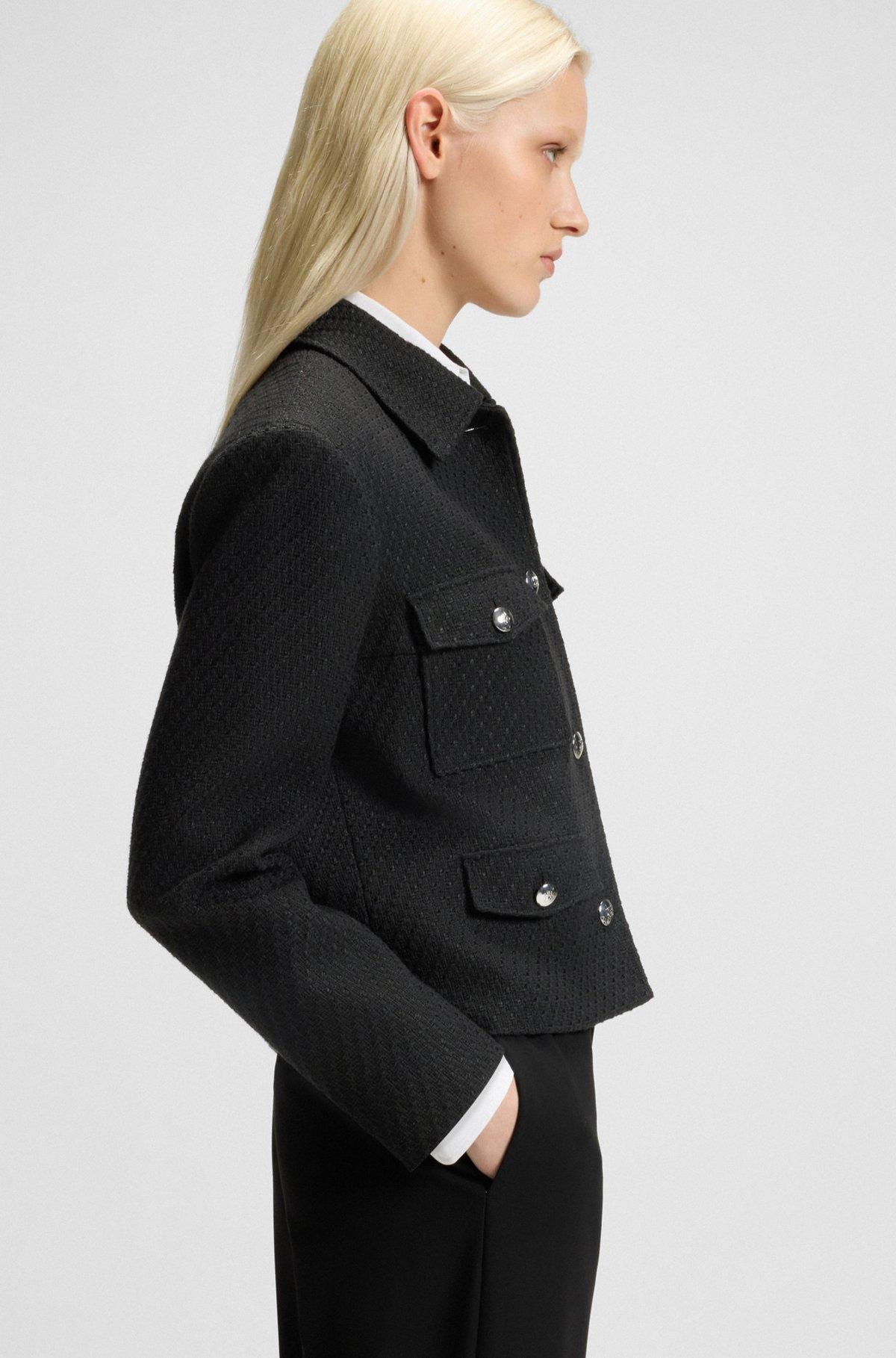 Regular-fit blazer in soft bouclé Product Image