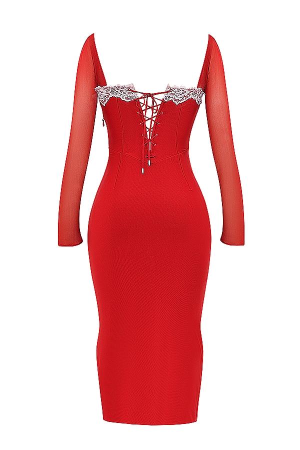 Seraphina  scarlet corset dress Product Image