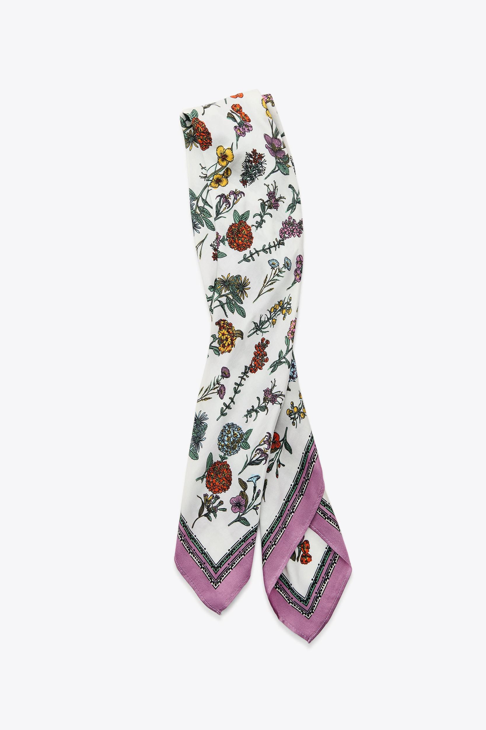 FLORAL PRINT SCARF Product Image