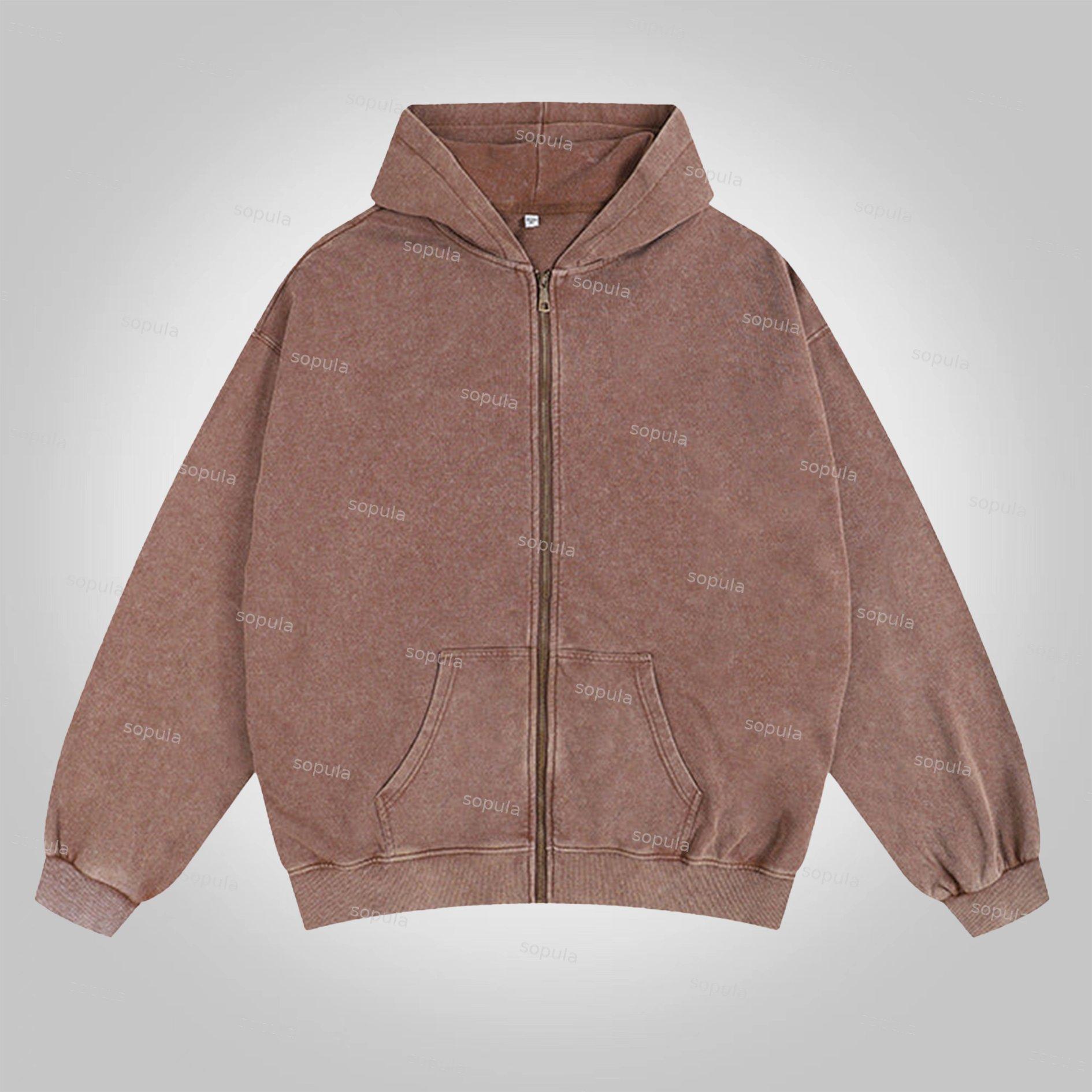 The Illest Villain Mf Doom Graphic Washed Zip-Up Hoodie Product Image