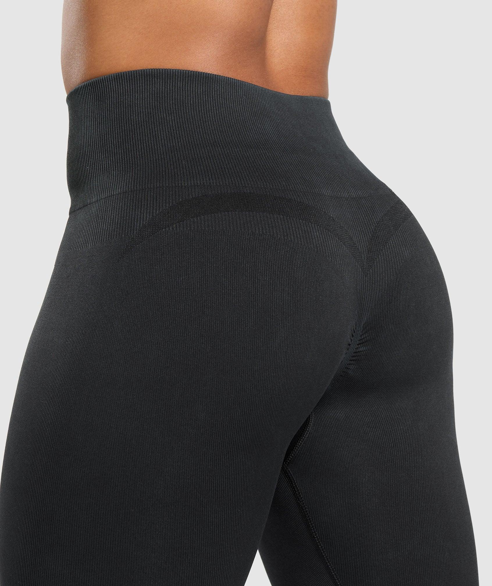 Gymshark Gains Seamless Leggings - Black Female Product Image