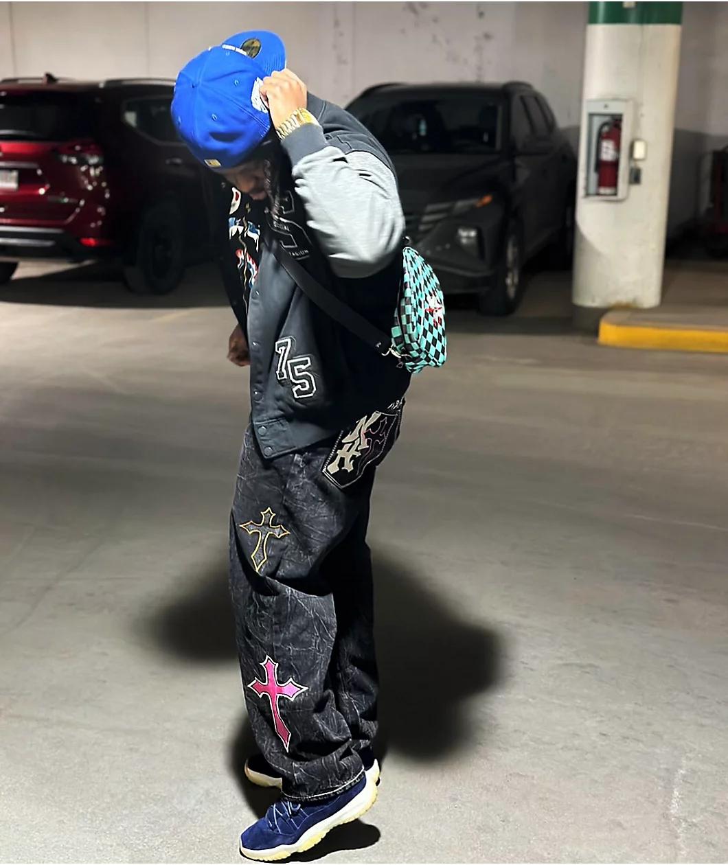 Ninth Hall Ambush Black 3D Cargo Pants Product Image