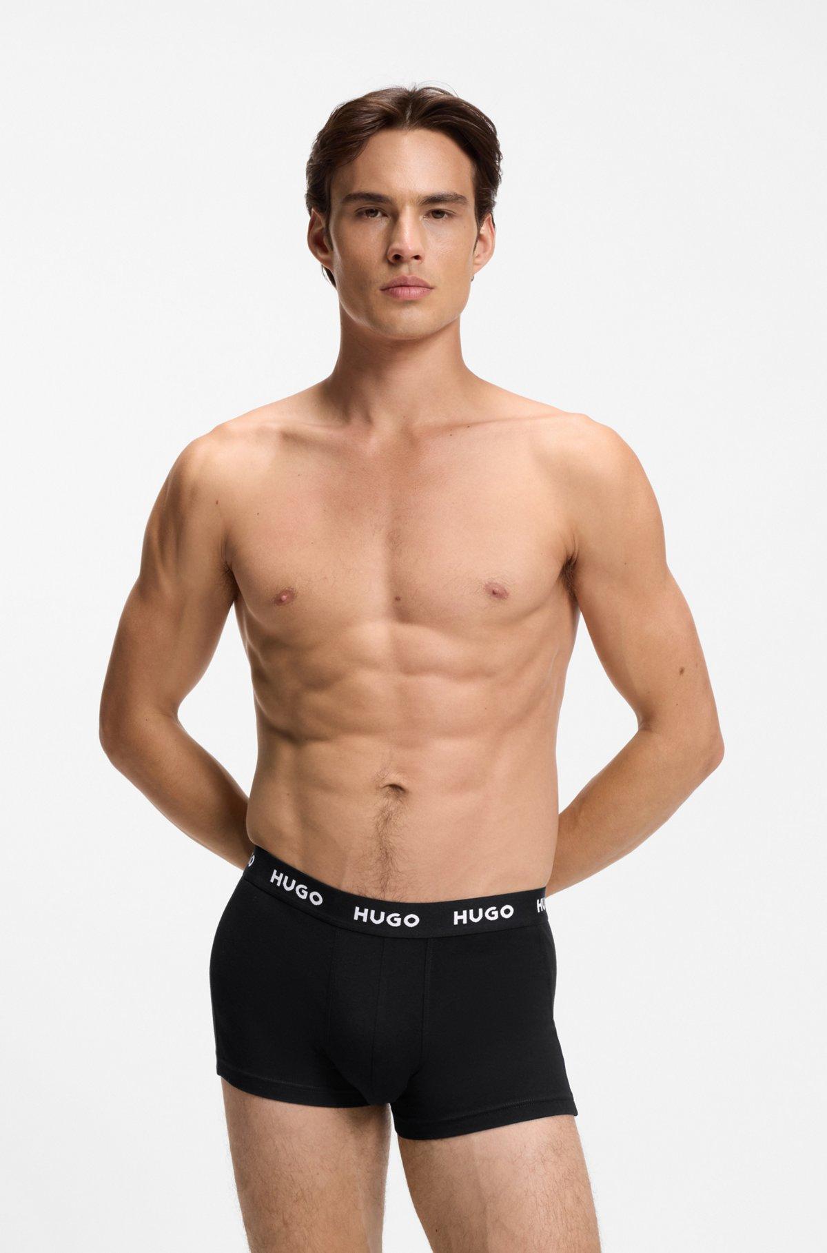 Three-pack trunks with jacquard logo waistband Product Image